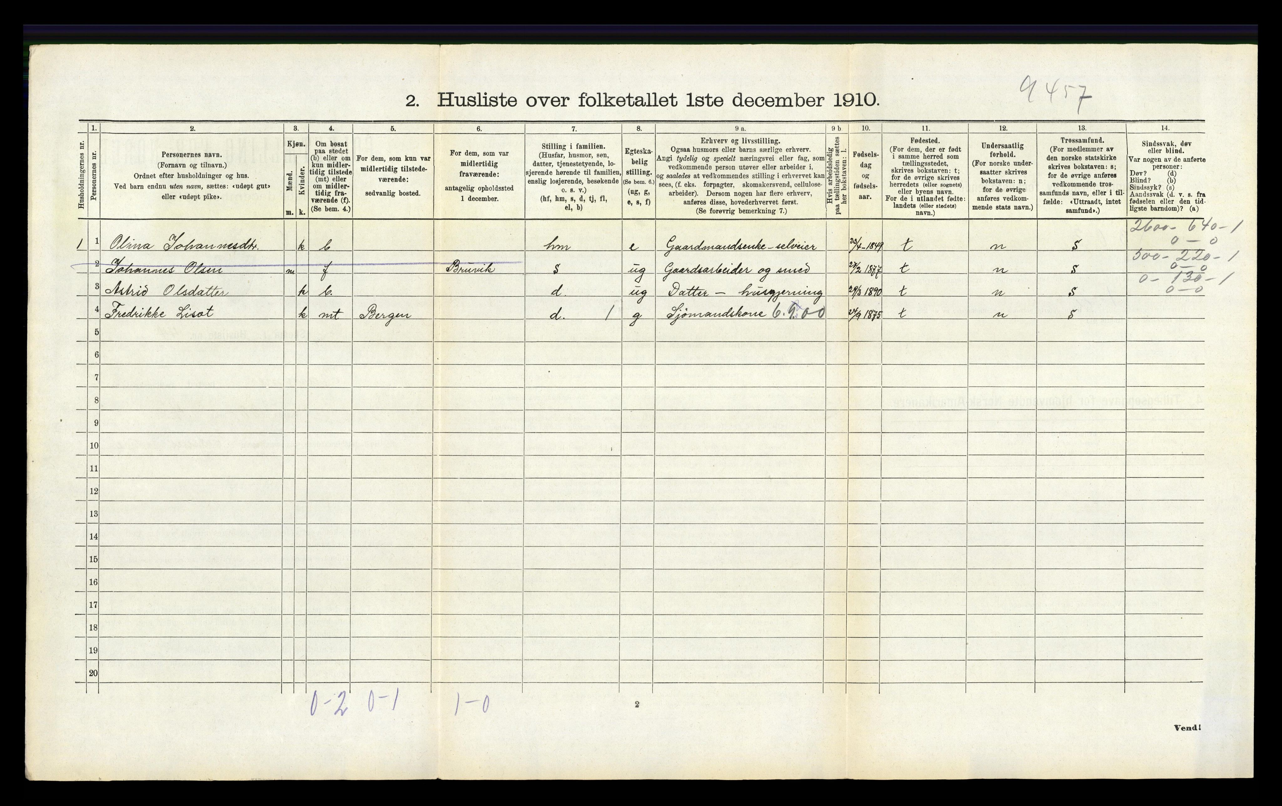 RA, Folketelling 1910 for 1254 Hamre herred, 1910, s. 429