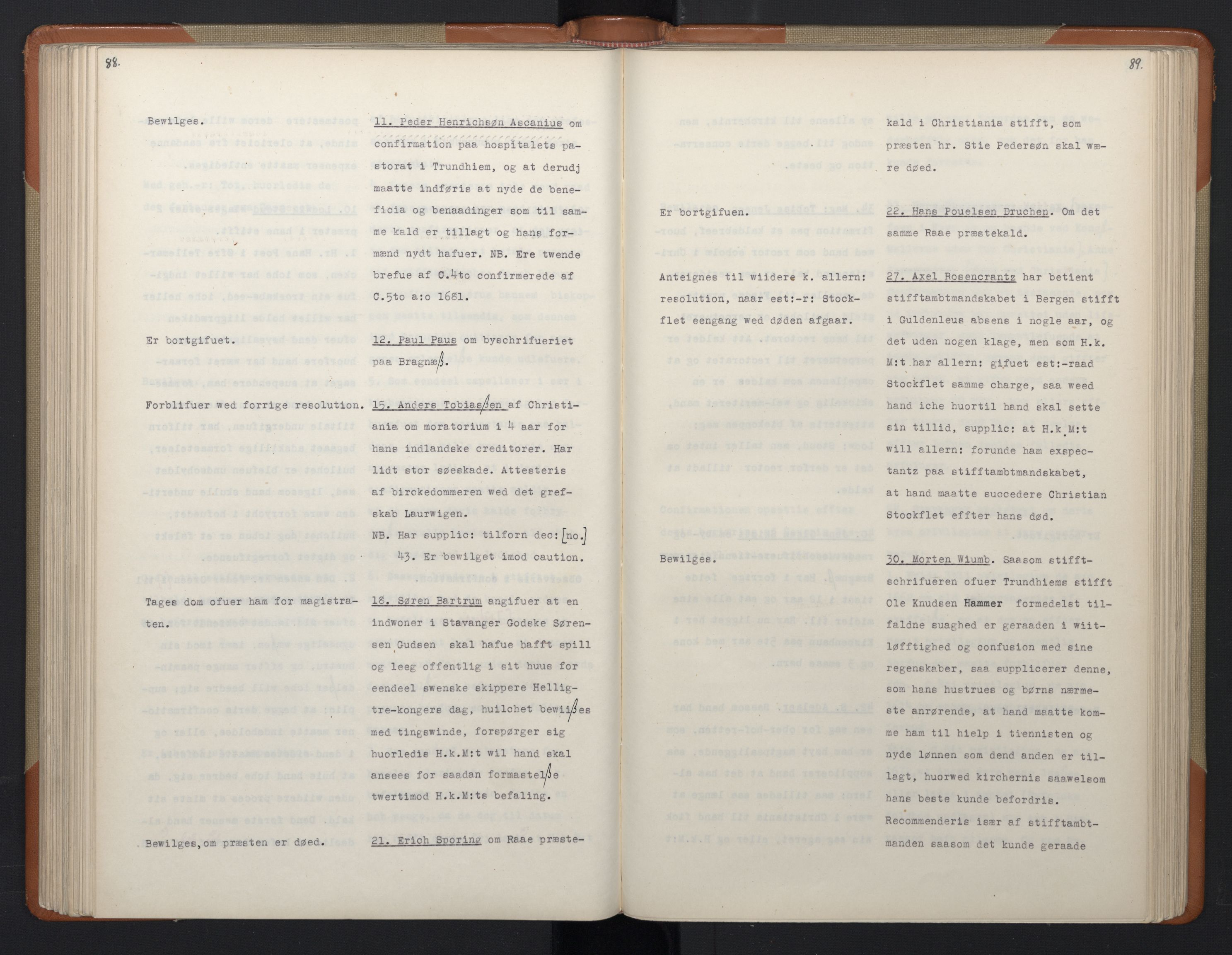 Avskriftsamlingen, AV/RA-EA-4022/F/Fa/L0068: Supplikker, 1699-1700, s. 137