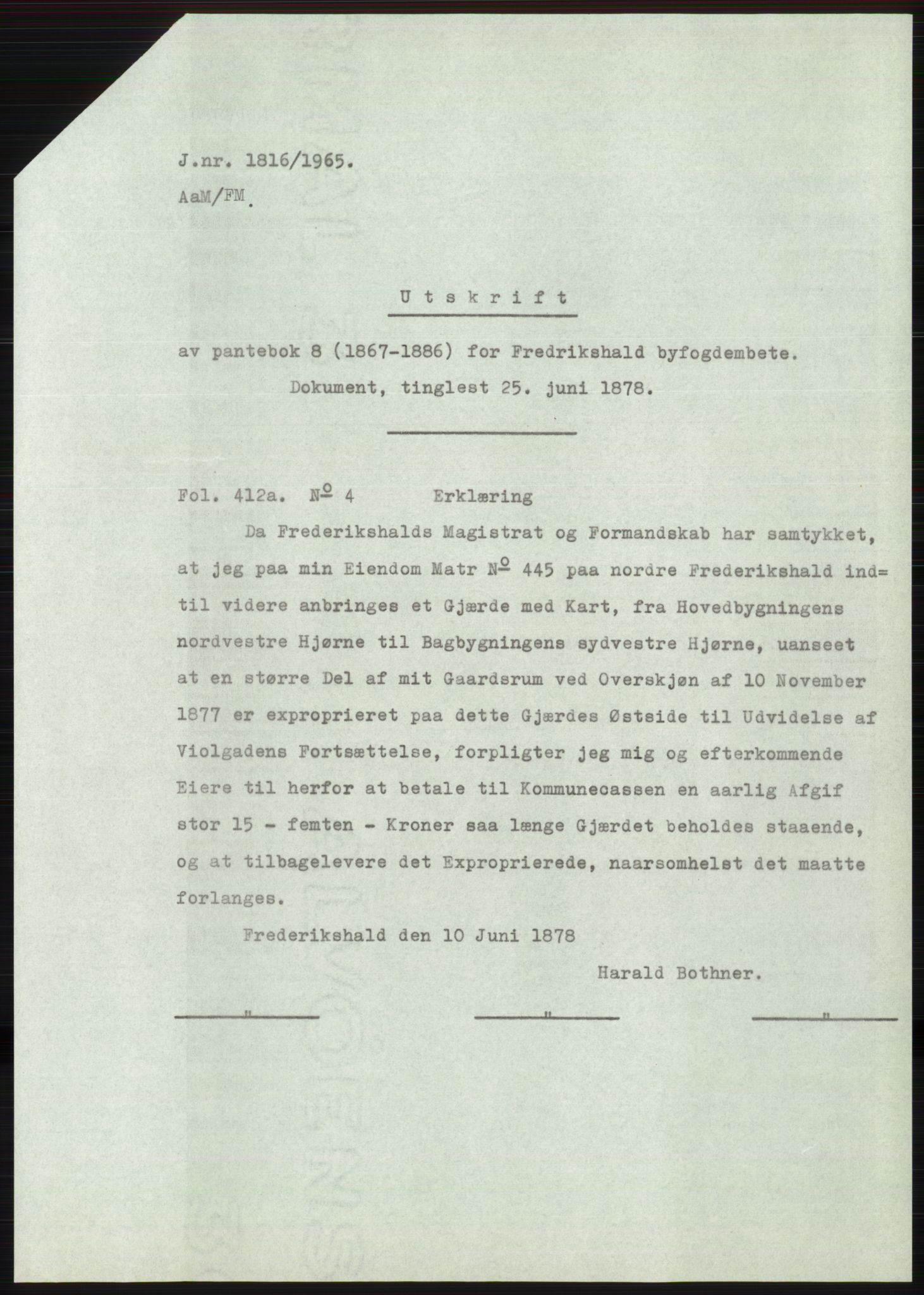 Statsarkivet i Oslo, SAO/A-10621/Z/Zd/L0022: Avskrifter, j.nr 906-2135/1965, 1965, s. 361