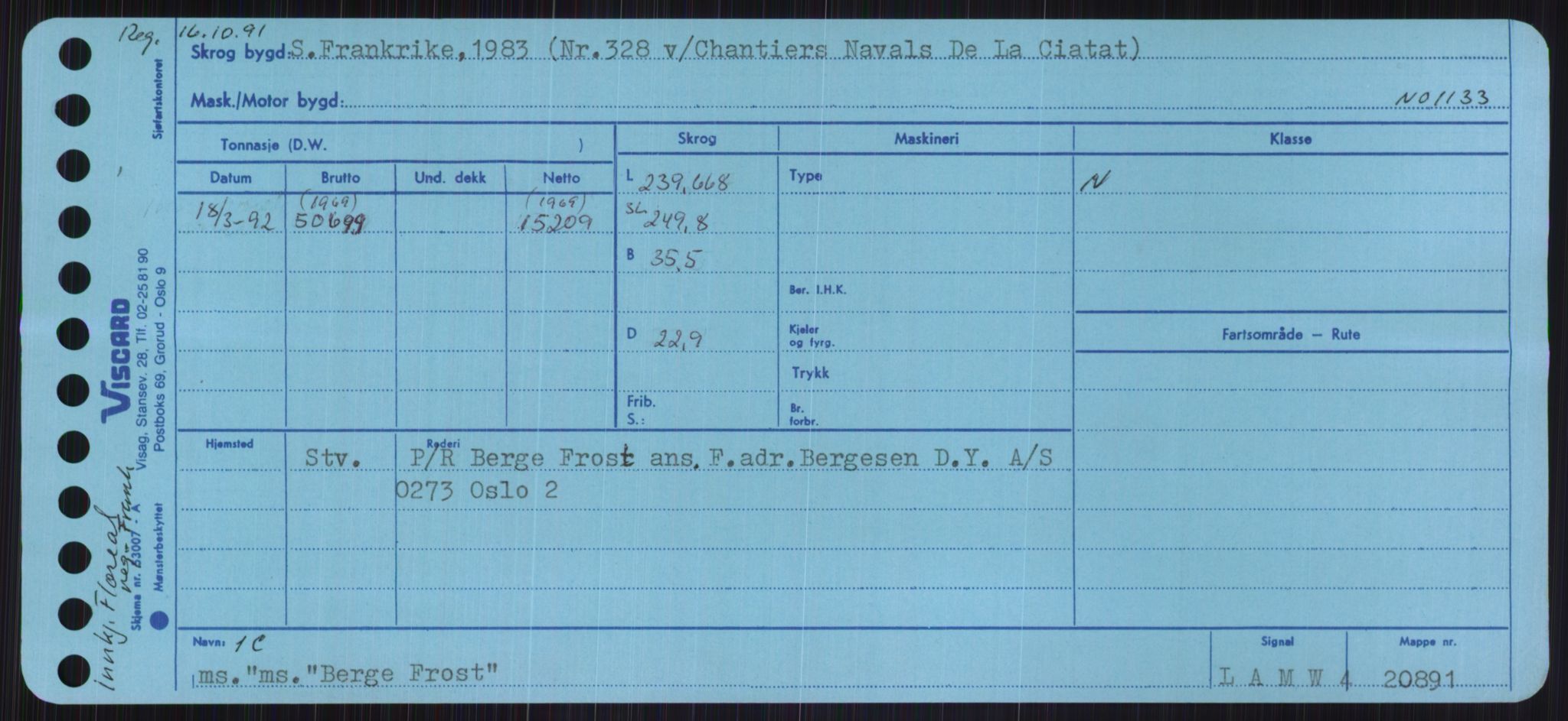 Sjøfartsdirektoratet med forløpere, Skipsmålingen, RA/S-1627/H/Ha/L0001/0001: Fartøy, A-Eig / Fartøy A-Bjøn, s. 787