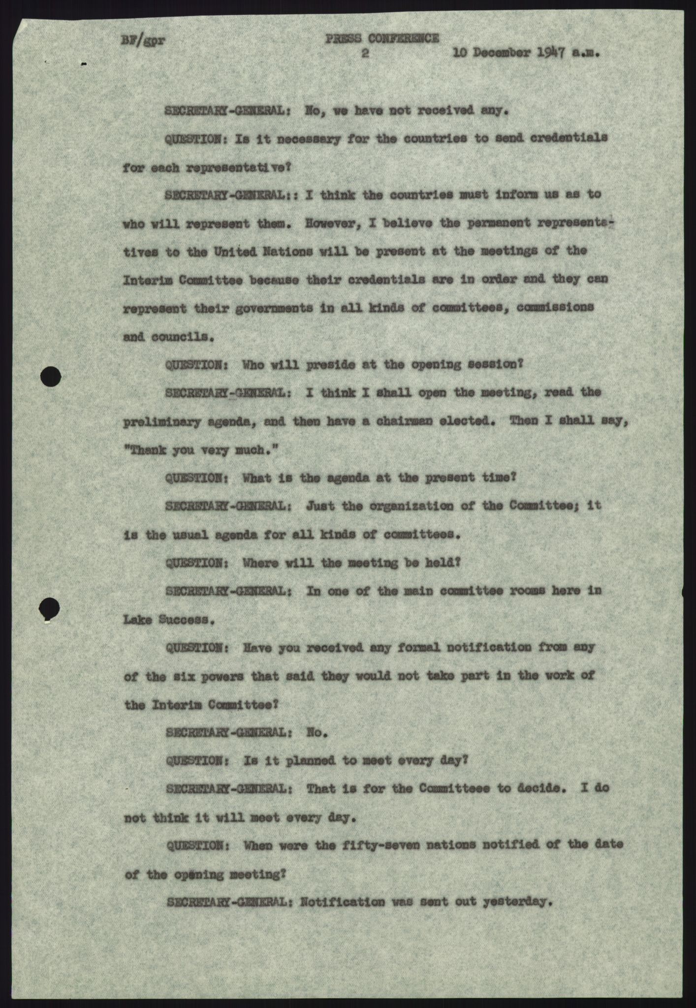 Lie, Trygve, AV/RA-PA-1407/D/L0018: Generalsekretærens papirer., 1947-1951, s. 18