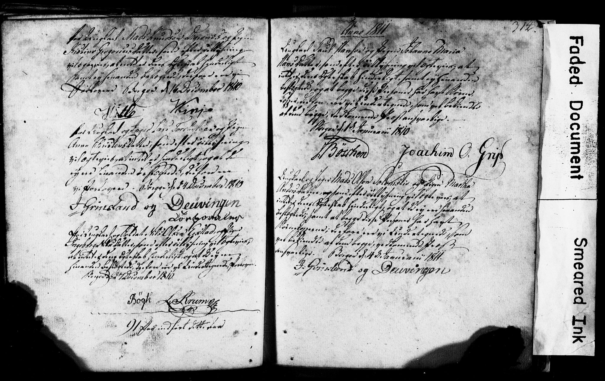 Korskirken sokneprestembete, SAB/A-76101: Forlovererklæringer nr. II.5.1, 1776-1816, s. 314