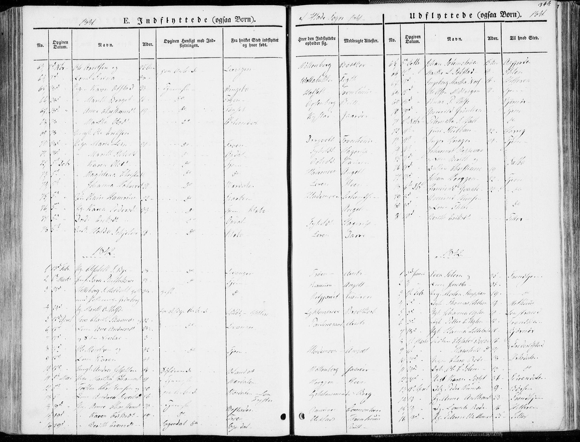 Ministerialprotokoller, klokkerbøker og fødselsregistre - Sør-Trøndelag, SAT/A-1456/606/L0290: Ministerialbok nr. 606A05, 1841-1847, s. 344