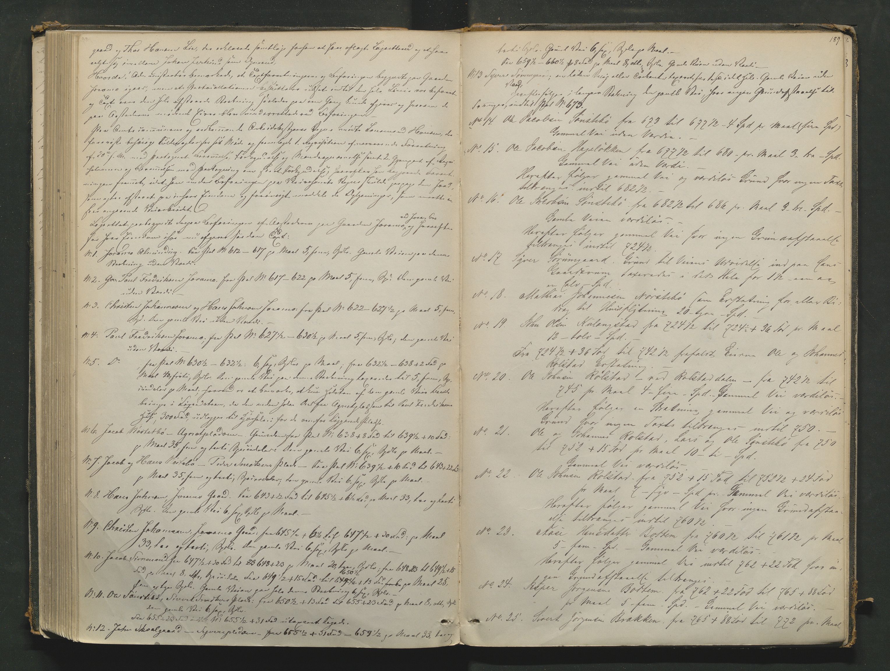 Nord-Gudbrandsdal tingrett, AV/SAH-TING-002/G/Gc/Gcb/L0003: Ekstrarettsprotokoll for åstedssaker, 1867-1876, s. 188b-189a