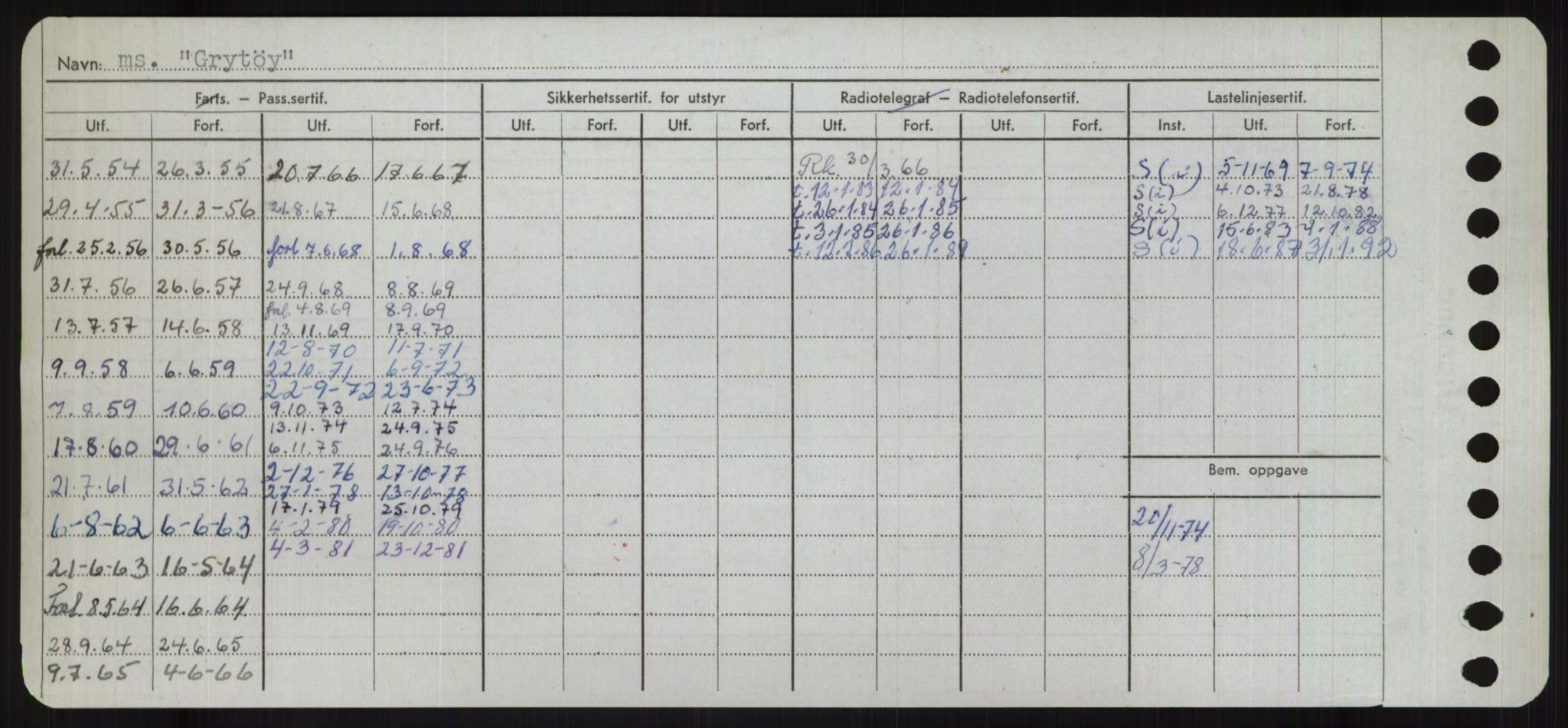 Sjøfartsdirektoratet med forløpere, Skipsmålingen, RA/S-1627/H/Ha/L0002/0002: Fartøy, Eik-Hill / Fartøy, G-Hill, s. 290