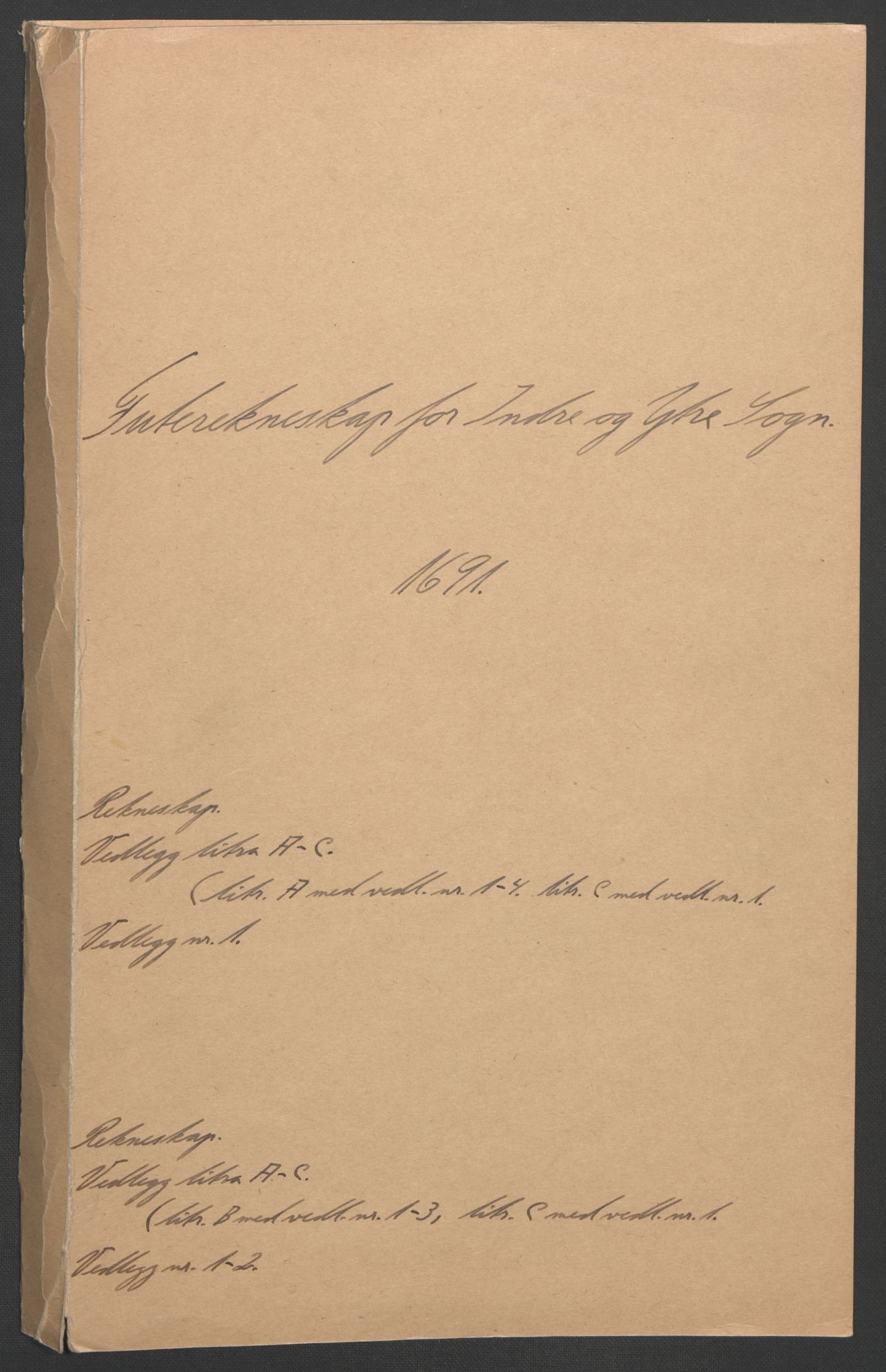 Rentekammeret inntil 1814, Reviderte regnskaper, Fogderegnskap, AV/RA-EA-4092/R52/L3306: Fogderegnskap Sogn, 1691-1692, s. 2