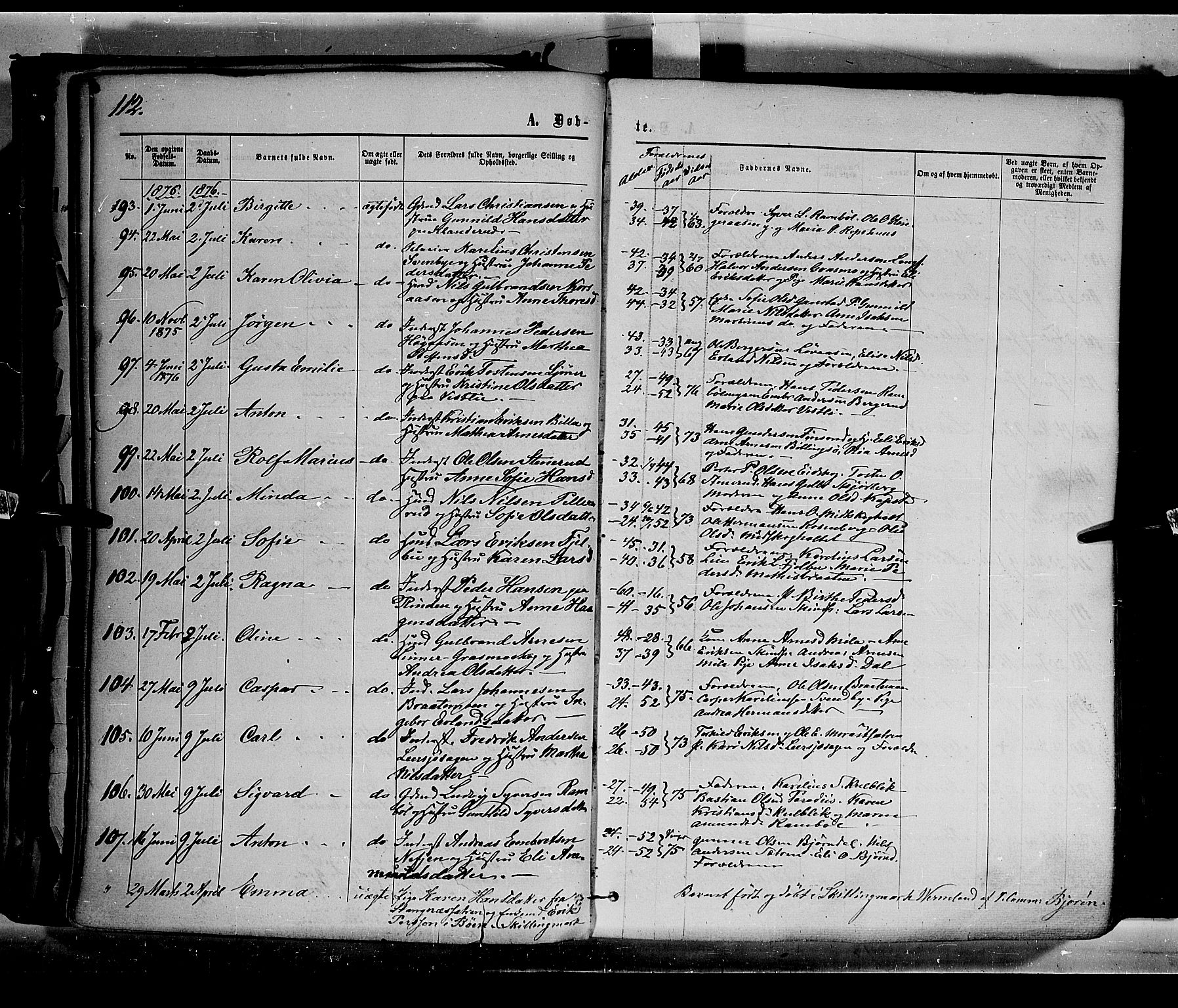 Eidskog prestekontor, AV/SAH-PREST-026/H/Ha/Haa/L0002: Ministerialbok nr. 2, 1867-1878, s. 112
