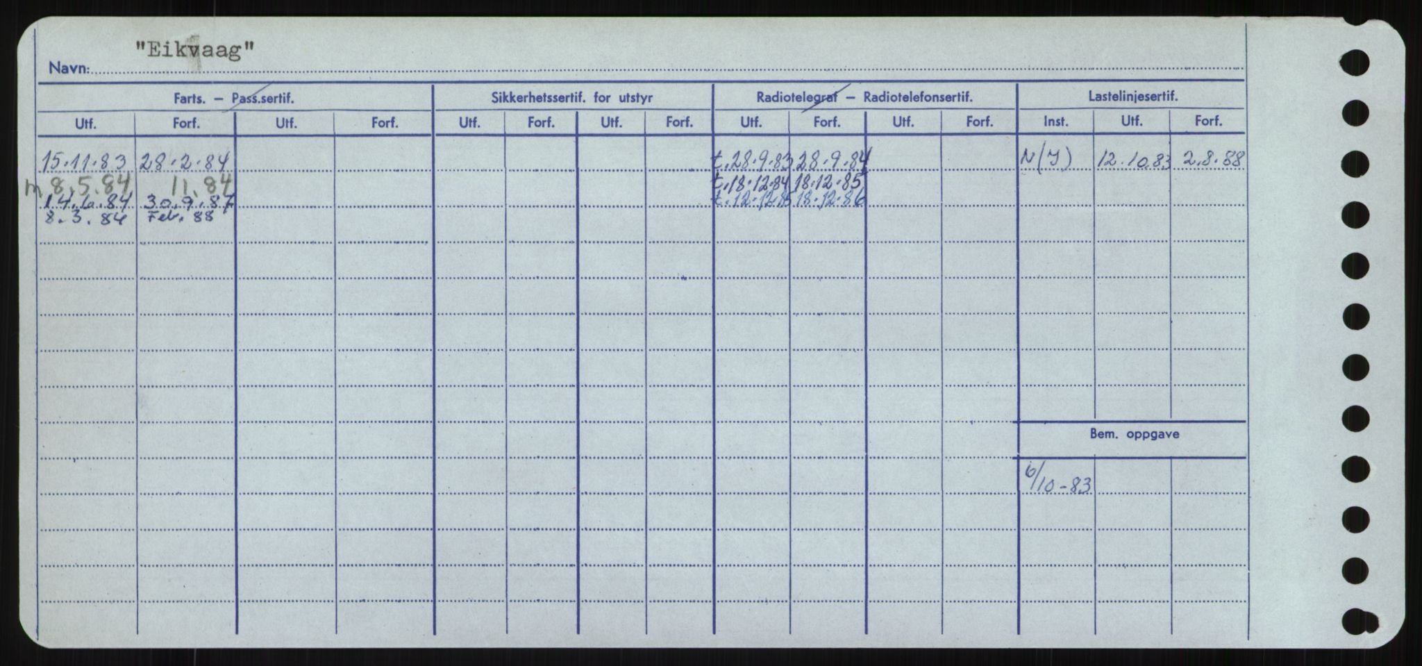 Sjøfartsdirektoratet med forløpere, Skipsmålingen, RA/S-1627/H/Hd/L0009: Fartøy, E, s. 166