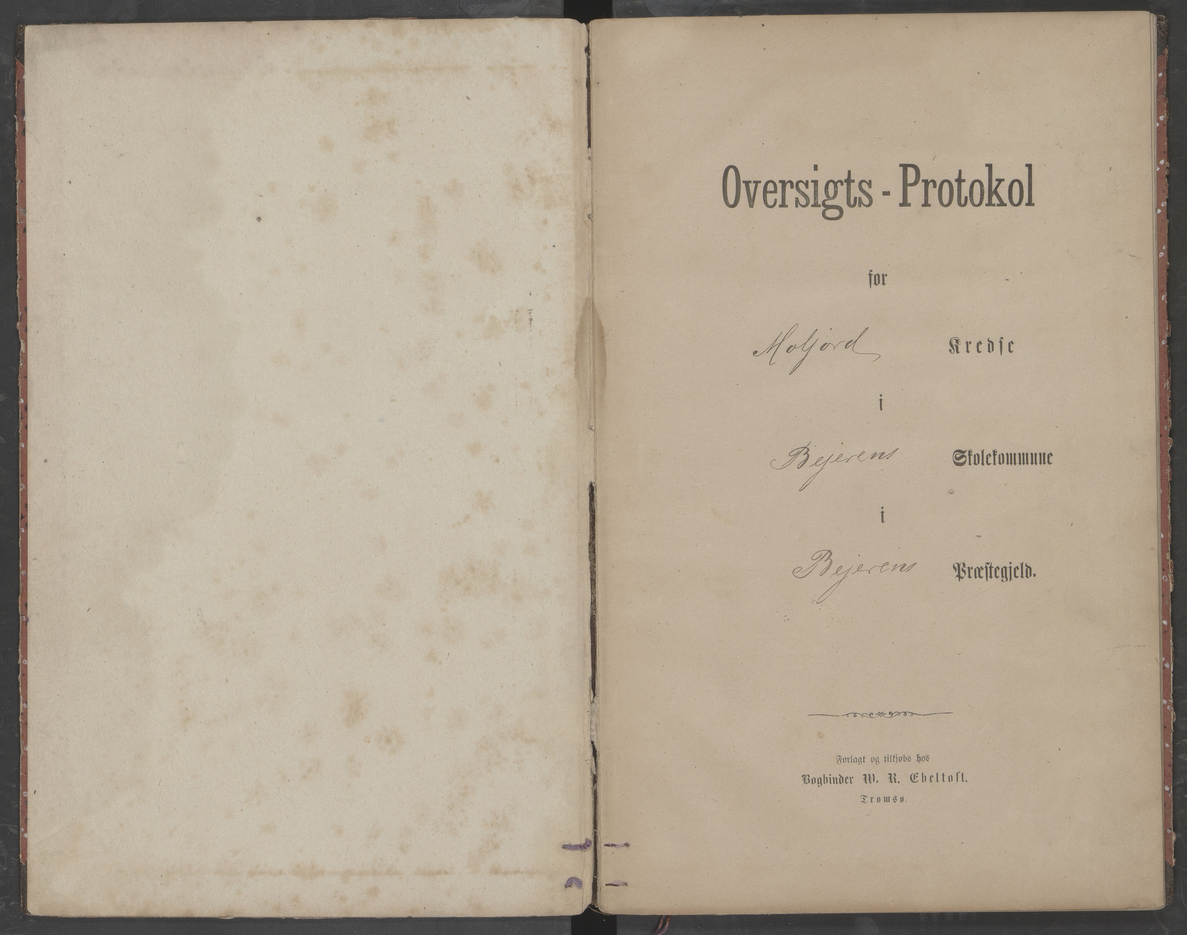 Beiarn kommune. Moldjord skolekrets, AIN/K-18390.510.14/442/L0002: Karakter/oversiktsprotokoll, 1880-1890