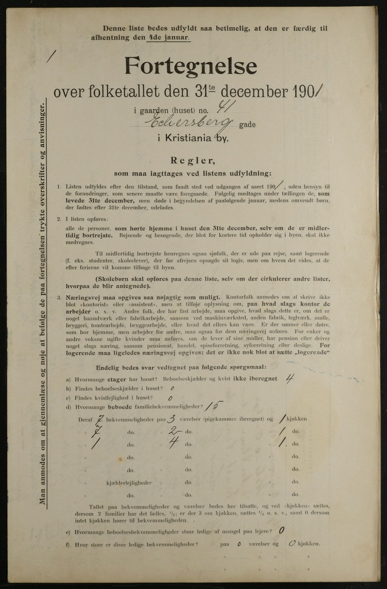 OBA, Kommunal folketelling 31.12.1901 for Kristiania kjøpstad, 1901, s. 3008