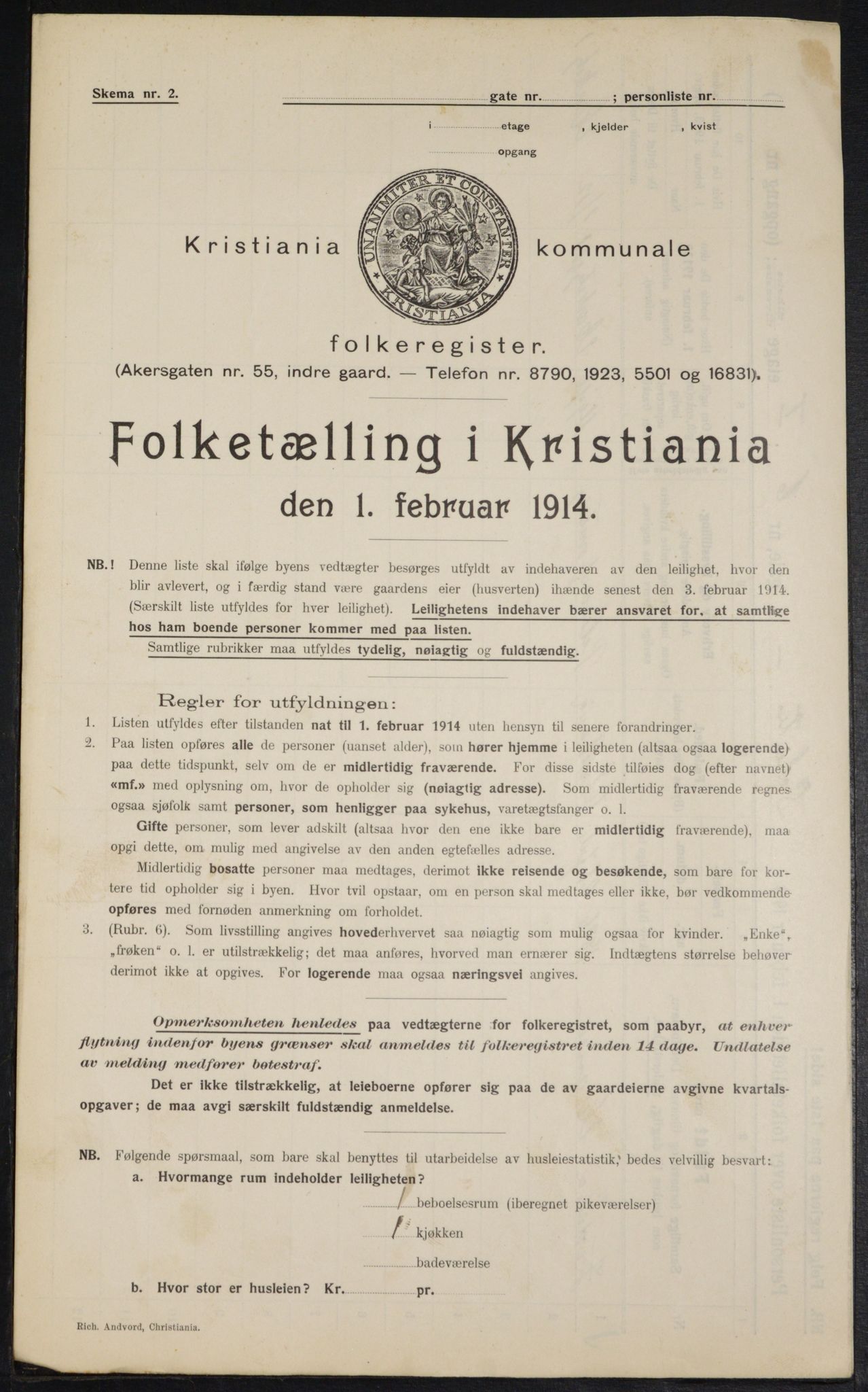 OBA, Kommunal folketelling 1.2.1914 for Kristiania, 1914, s. 93622