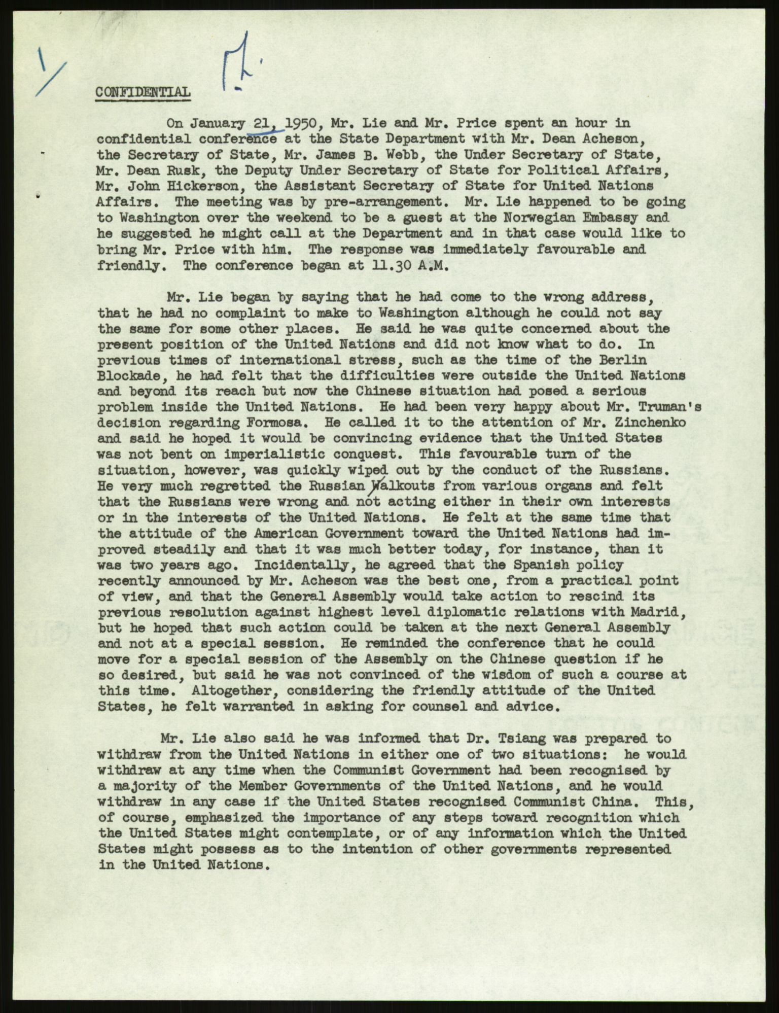 Lie, Trygve, RA/PA-1407/D/L0029: Dokumenter vedr. Kina, 1948-1950, s. 816