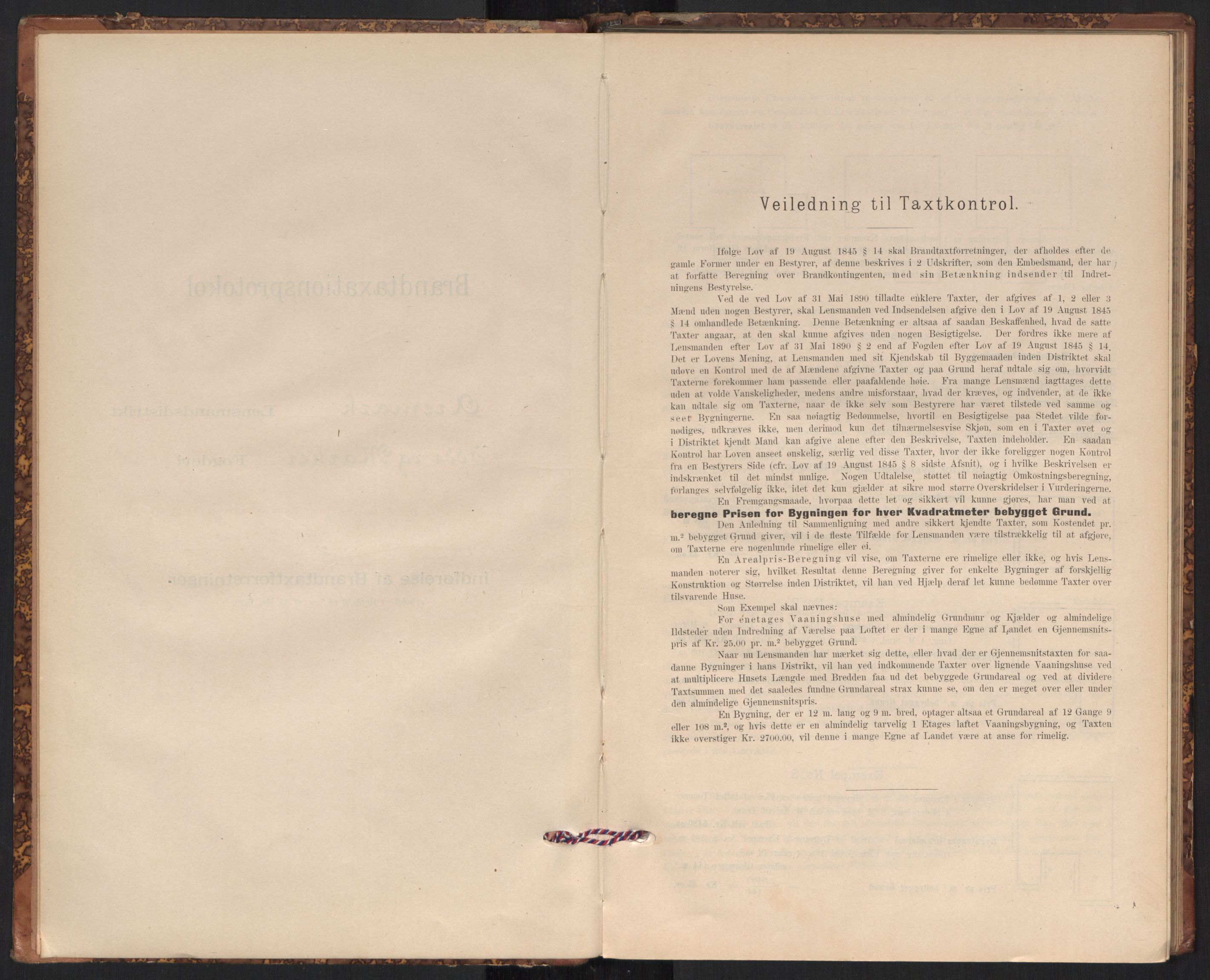 Norges brannkasse, branntakster Aremark, AV/SAO-A-11358/F/Fb/L0001: Branntakstprotokoller II, 1896-1902
