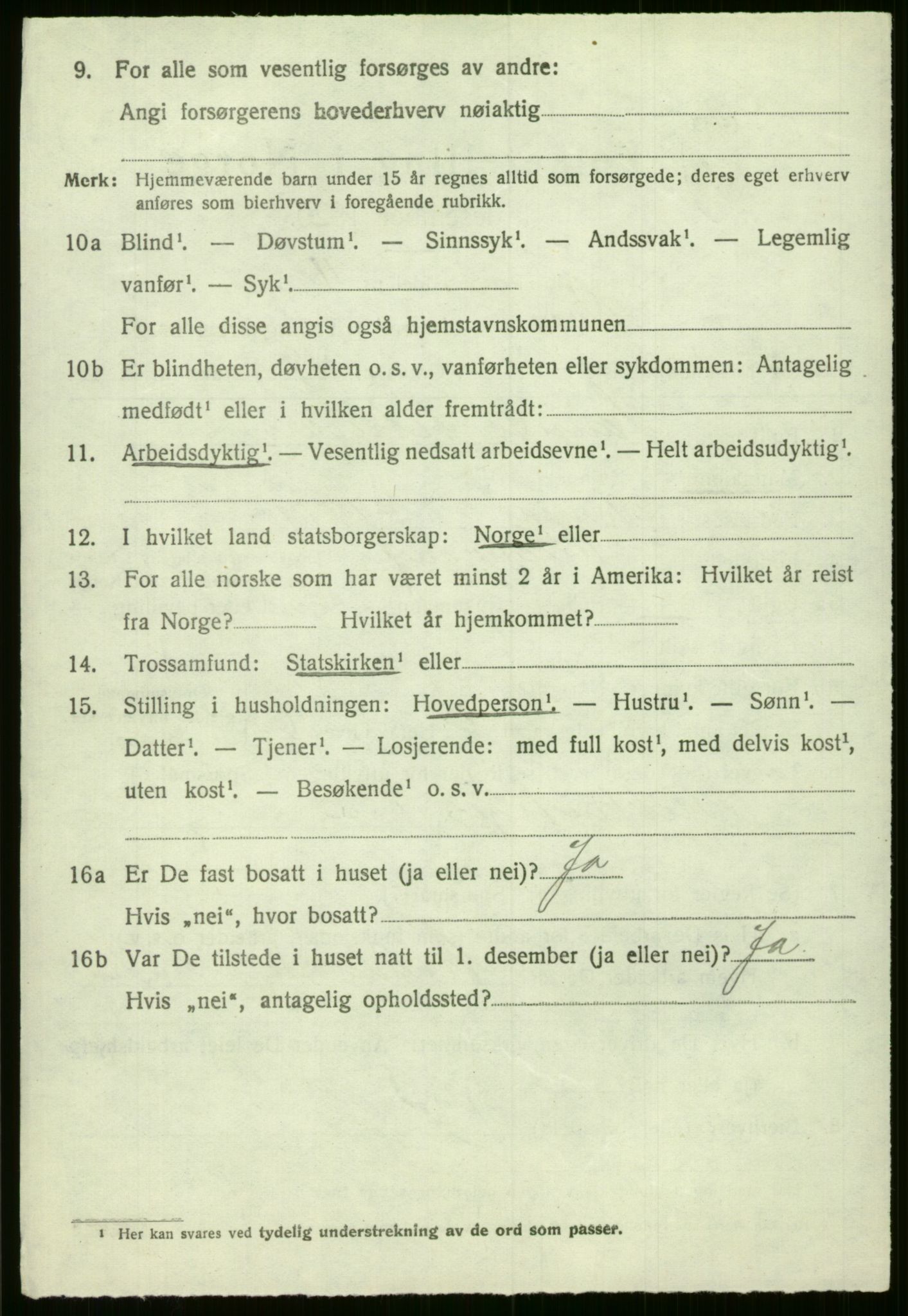 SAB, Folketelling 1920 for 1235 Voss herred, 1920, s. 7896