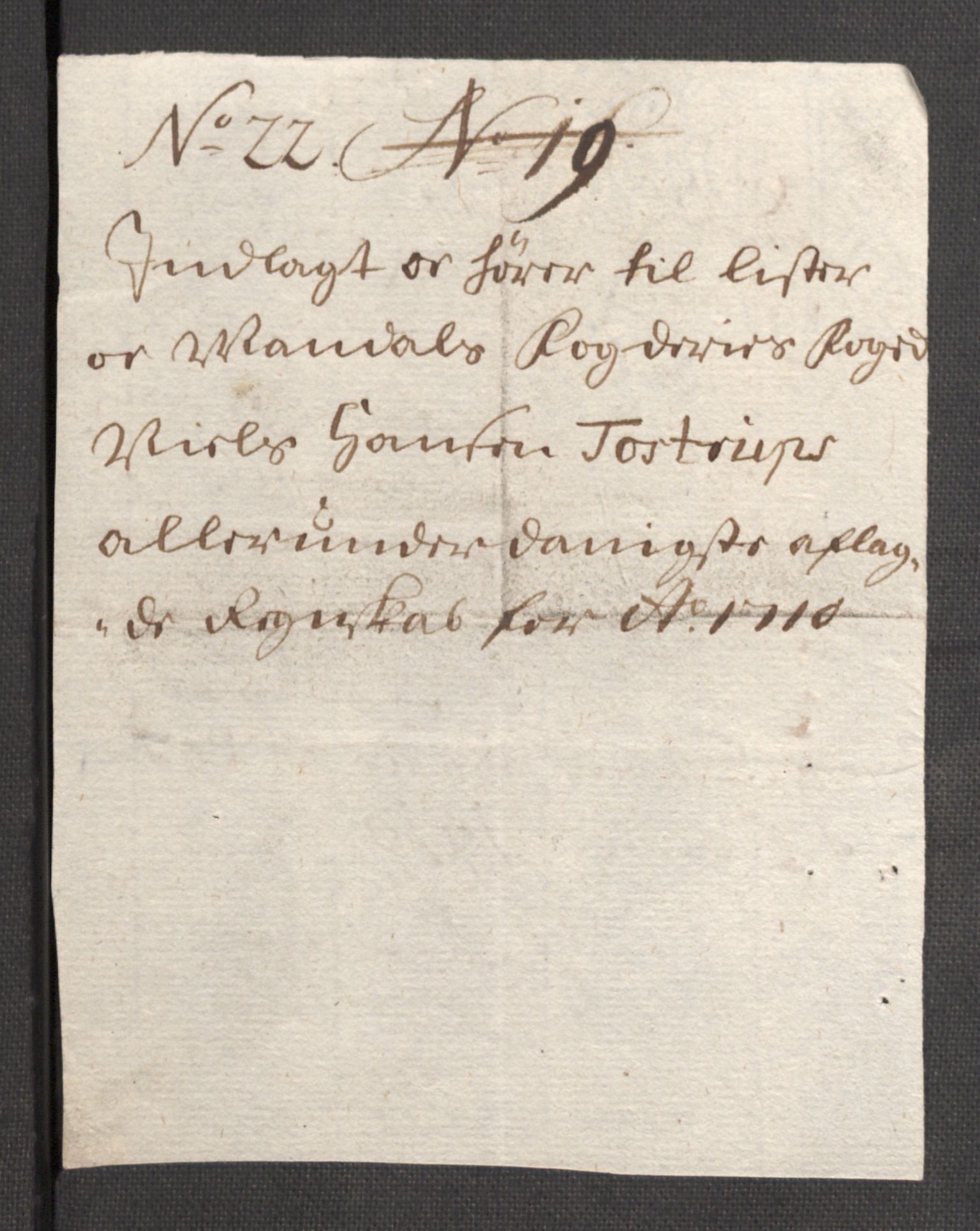 Rentekammeret inntil 1814, Reviderte regnskaper, Fogderegnskap, AV/RA-EA-4092/R43/L2553: Fogderegnskap Lista og Mandal, 1710, s. 98