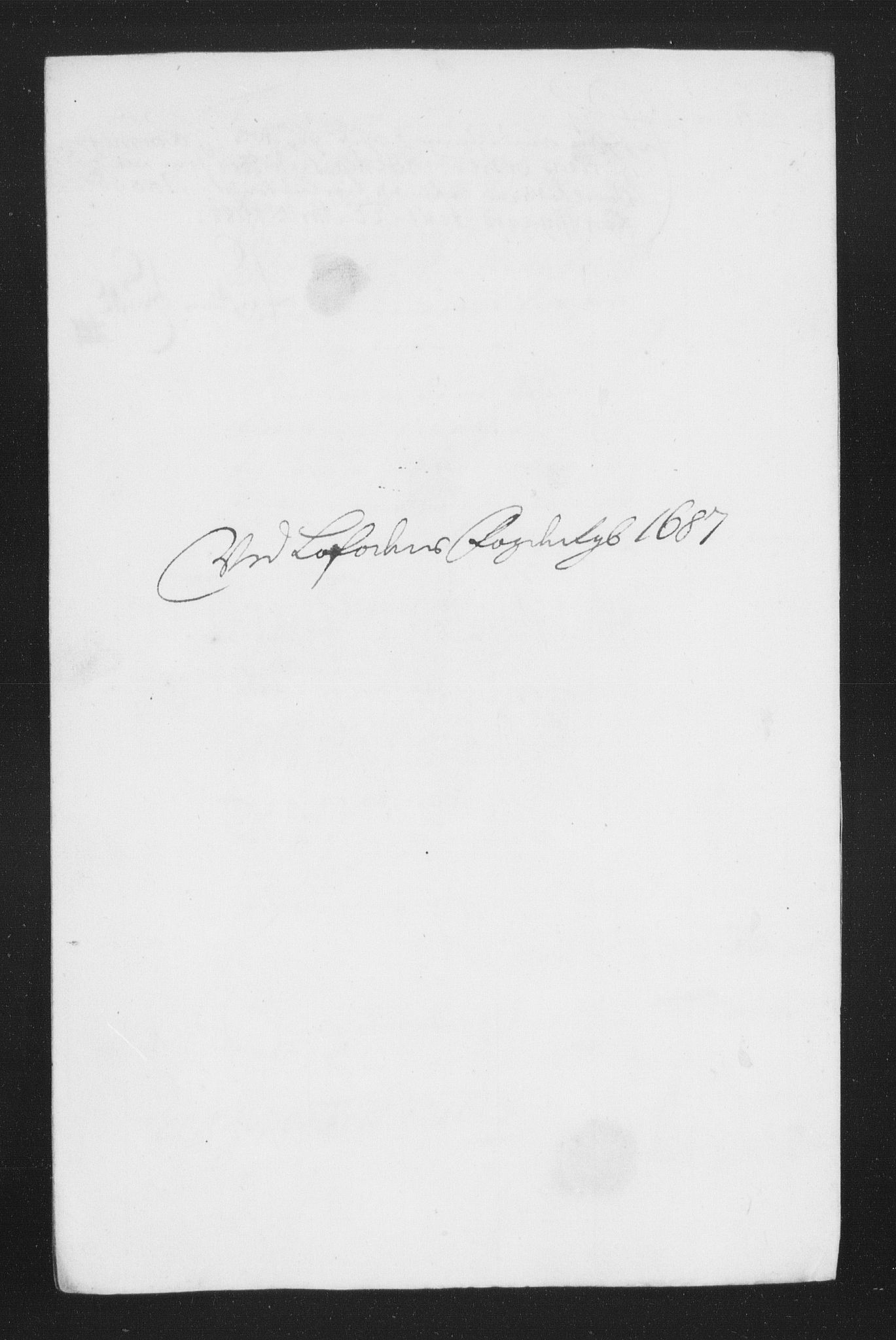 Rentekammeret inntil 1814, Reviderte regnskaper, Stiftamtstueregnskaper, Trondheim stiftamt og Nordland amt, AV/RA-EA-6044/R/Rh/L0010: Nordland amt, 1687