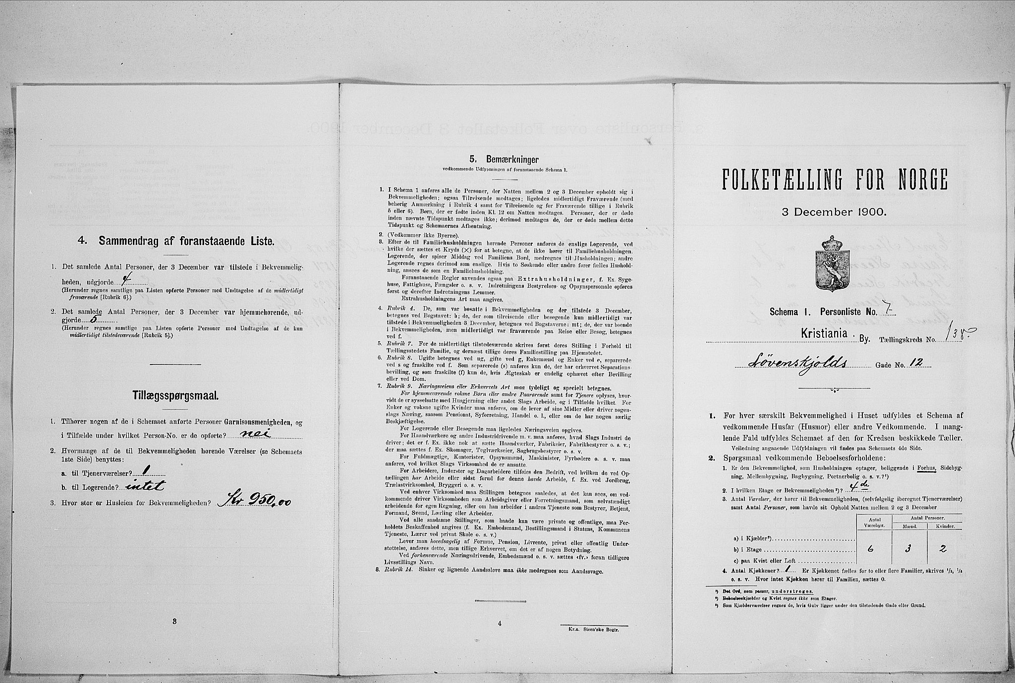 SAO, Folketelling 1900 for 0301 Kristiania kjøpstad, 1900, s. 53631