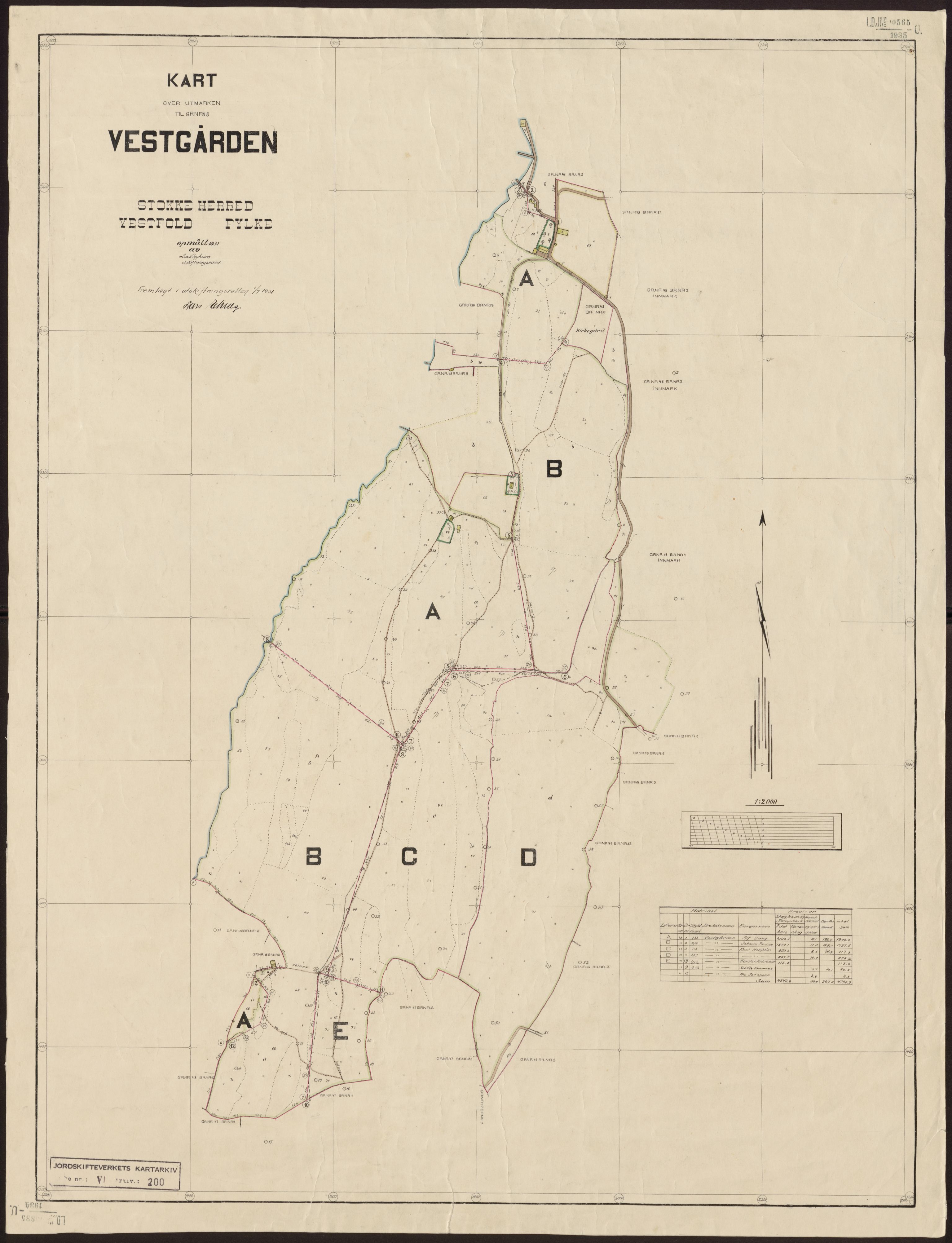 Jordskifteverkets kartarkiv, AV/RA-S-3929/T, 1859-1988, s. 233