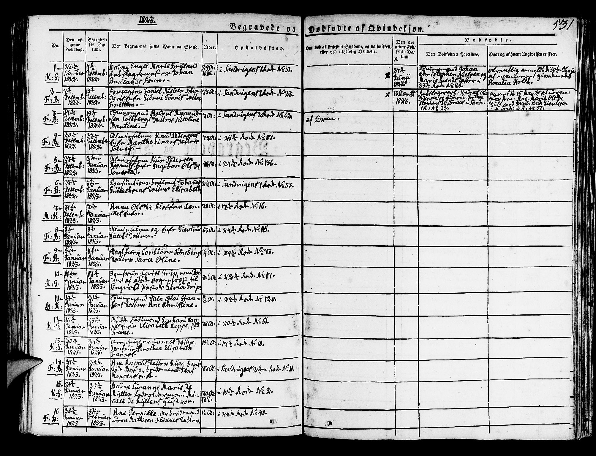 Korskirken sokneprestembete, AV/SAB-A-76101/H/Haa/L0014: Ministerialbok nr. A 14, 1823-1835, s. 531