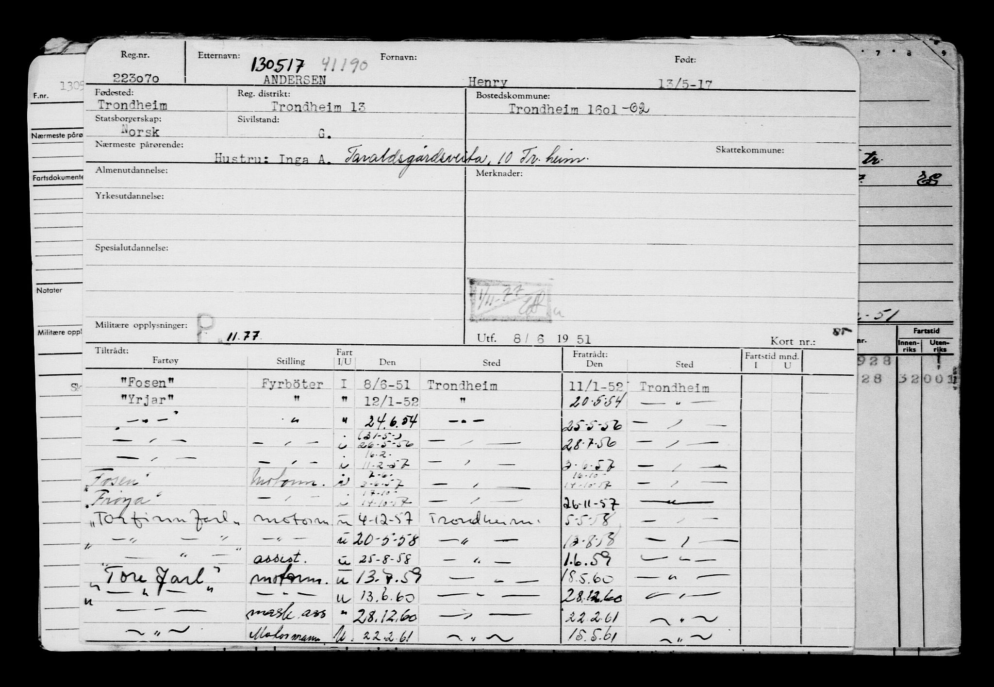 Direktoratet for sjømenn, AV/RA-S-3545/G/Gb/L0148: Hovedkort, 1917, s. 487