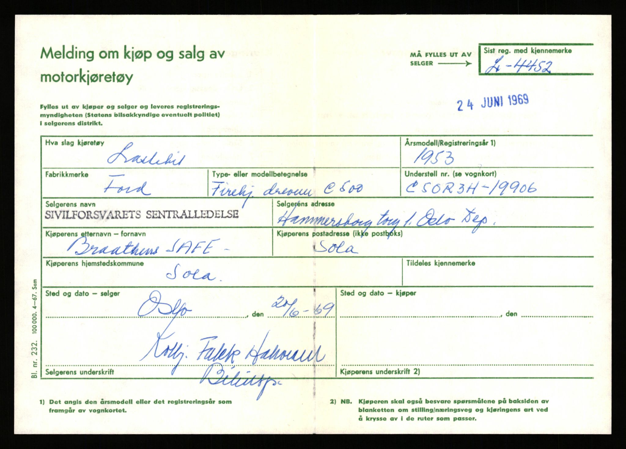 Stavanger trafikkstasjon, AV/SAST-A-101942/0/F/L0012: L-4200 - L-4699, 1930-1971, s. 1063