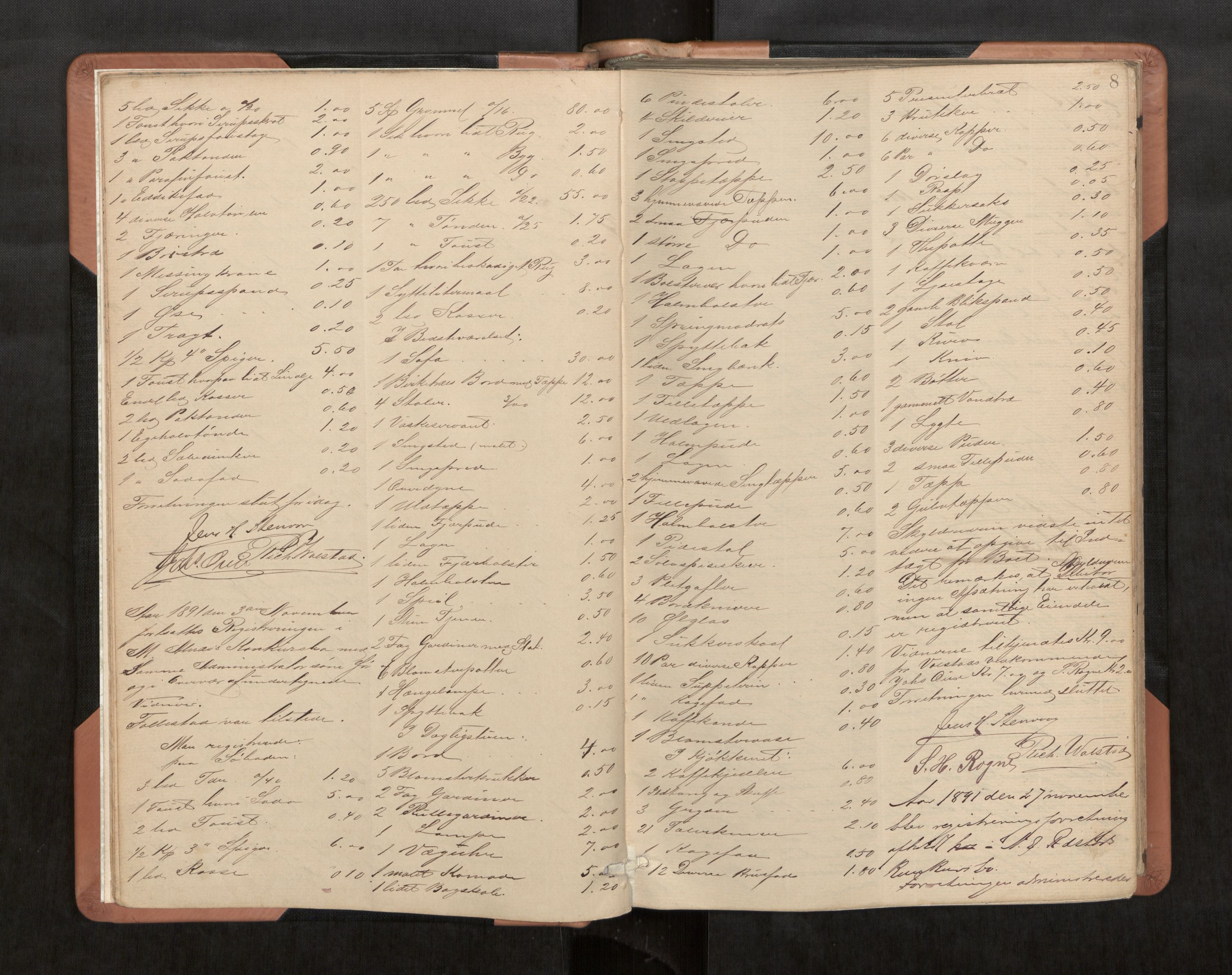 Ålesund byfogd, AV/SAT-A-4384/0001/03/03C/L0004: Registreringsprotokoll, 1891-1909, s. 8