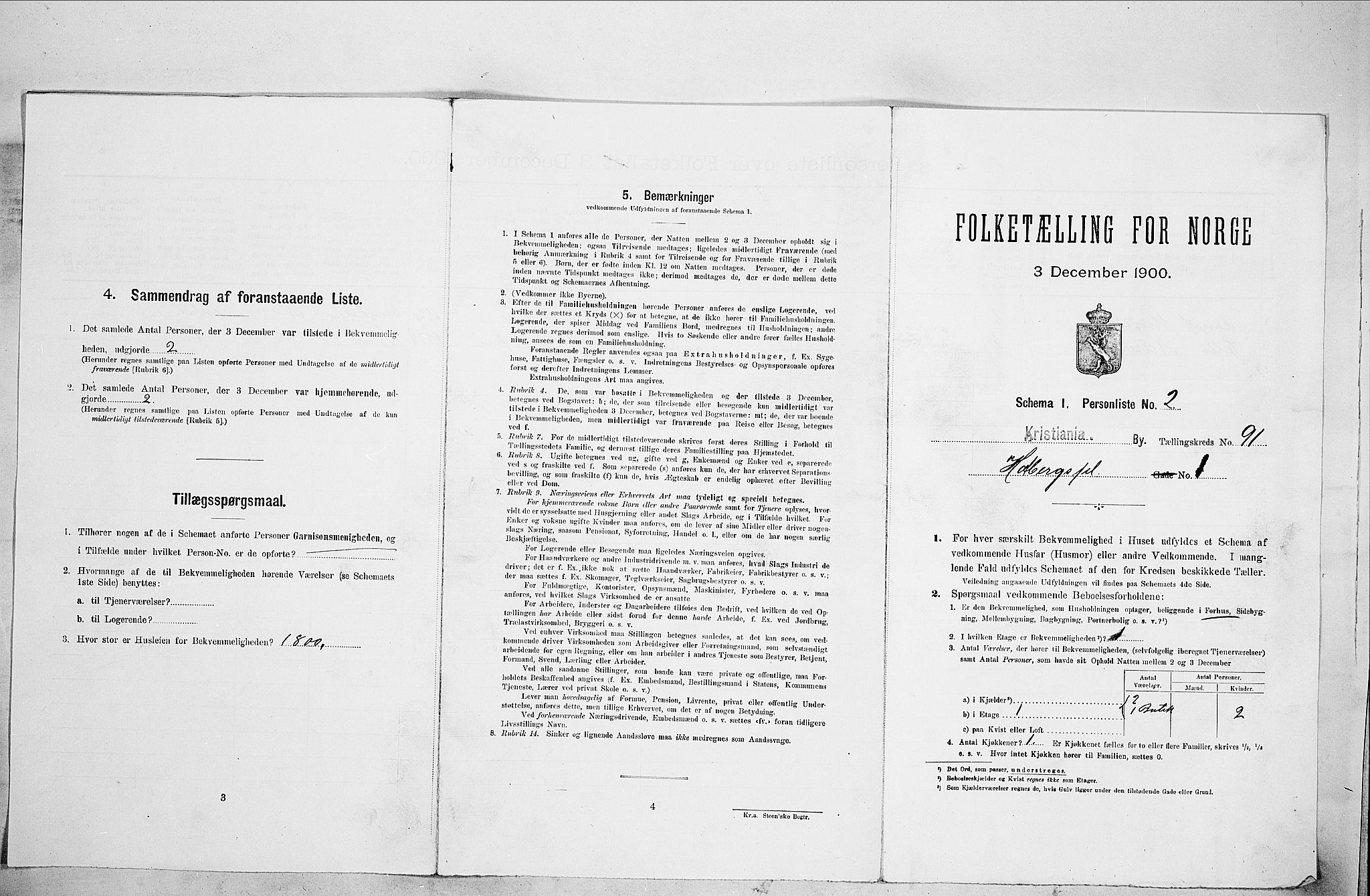 SAO, Folketelling 1900 for 0301 Kristiania kjøpstad, 1900, s. 38248