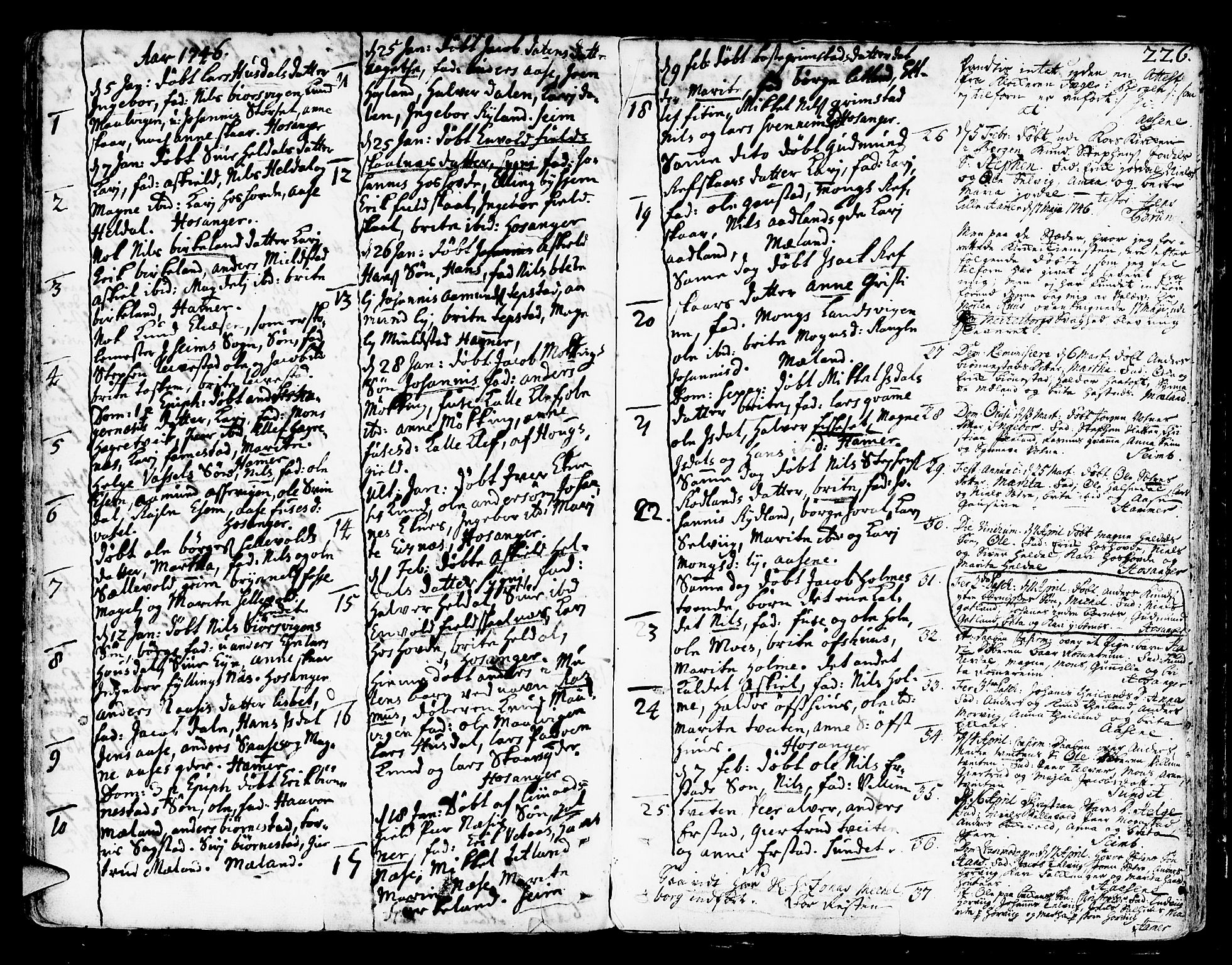 Hamre sokneprestembete, AV/SAB-A-75501/H/Ha/Haa/Haaa/L0005: Ministerialbok nr. A 5, 1732-1750, s. 226