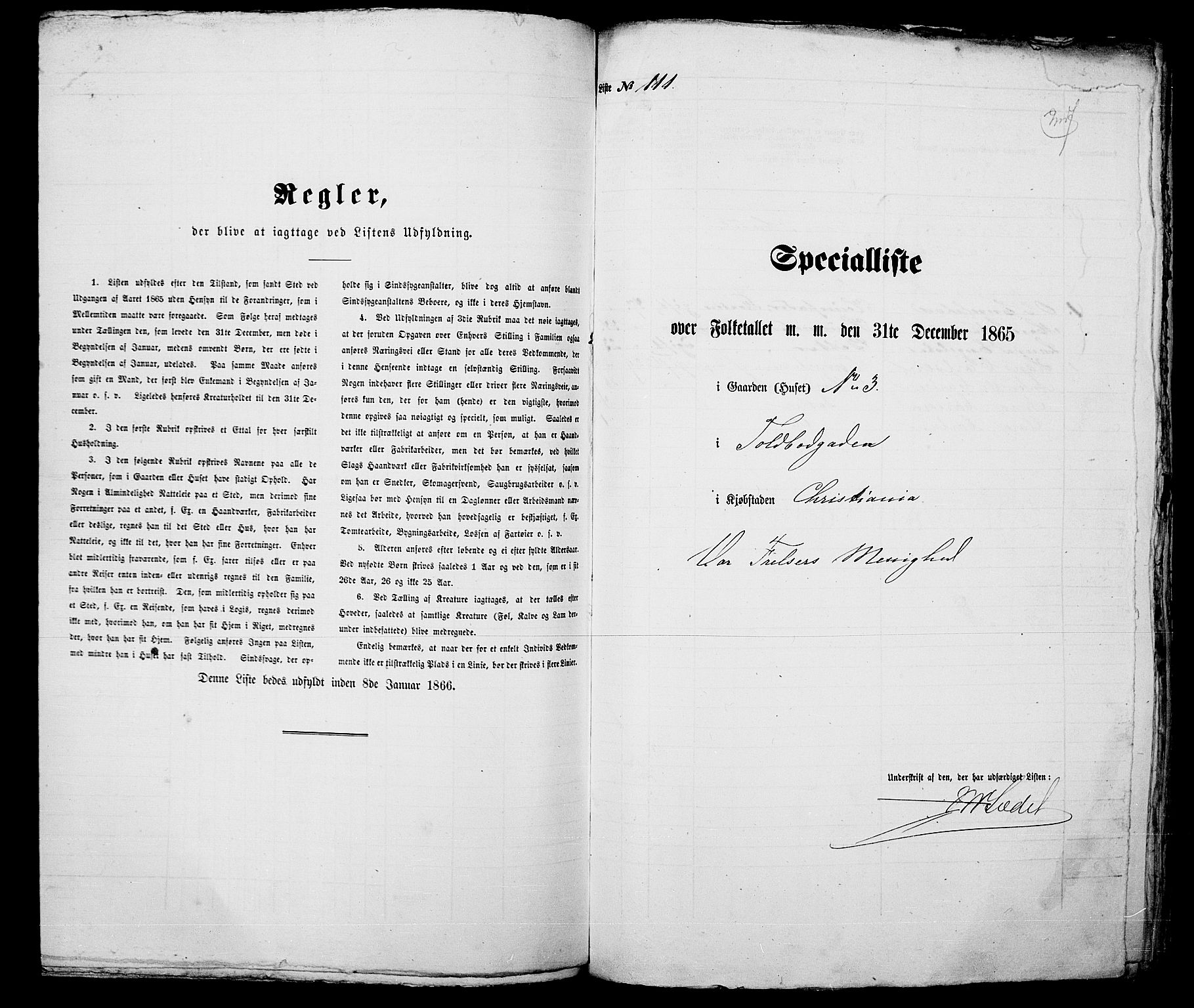 RA, Folketelling 1865 for 0301 Kristiania kjøpstad, 1865, s. 370