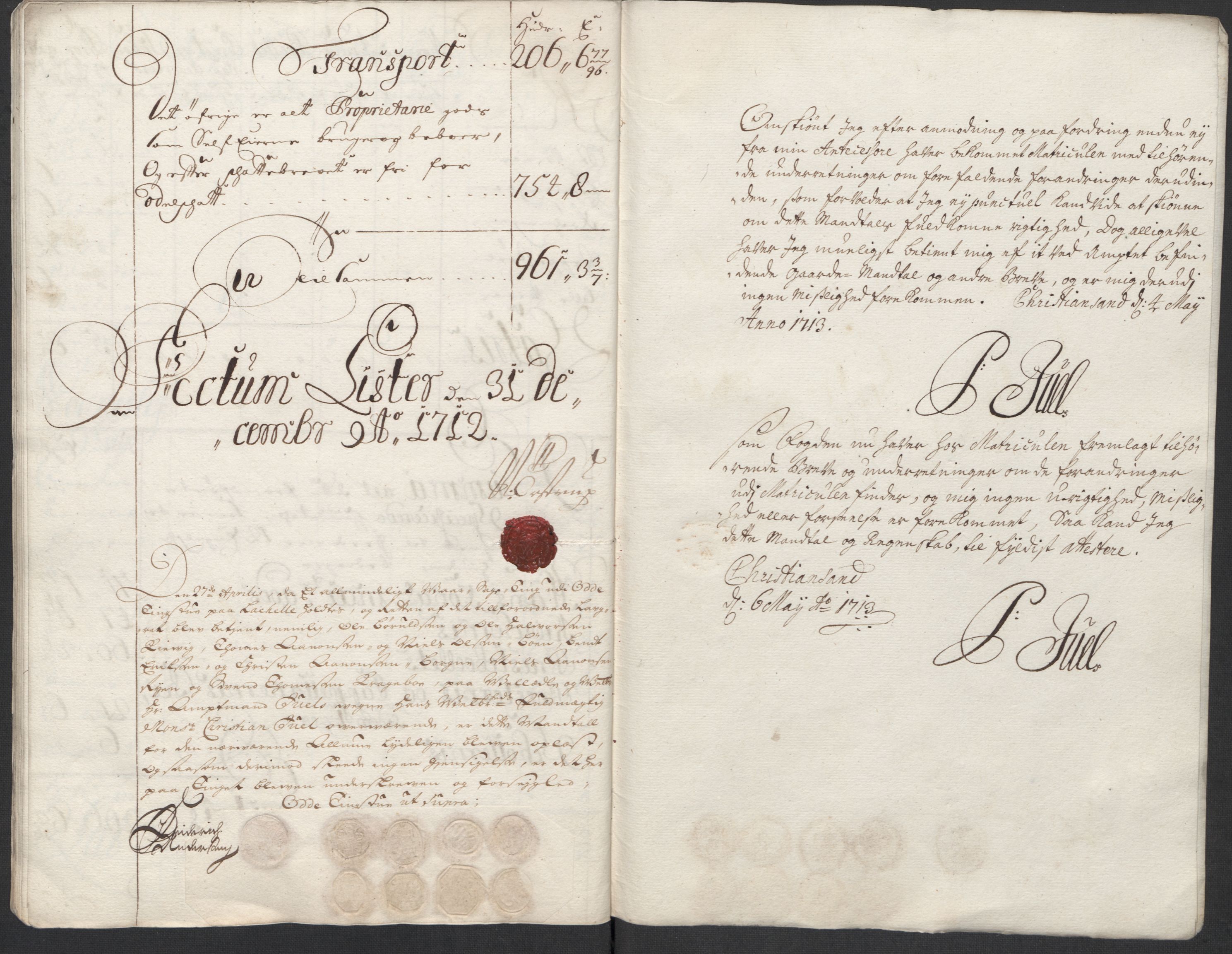 Rentekammeret inntil 1814, Reviderte regnskaper, Fogderegnskap, AV/RA-EA-4092/R43/L2555: Fogderegnskap Lista og Mandal, 1712, s. 294