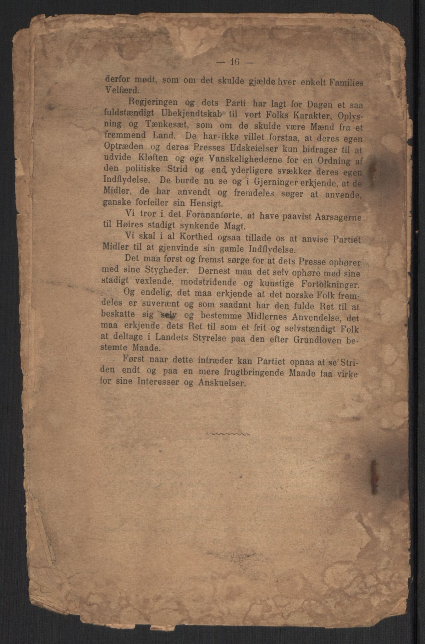 Venstres Hovedorganisasjon, RA/PA-0876/X/L0001: De eldste skrifter, 1860-1936, s. 428