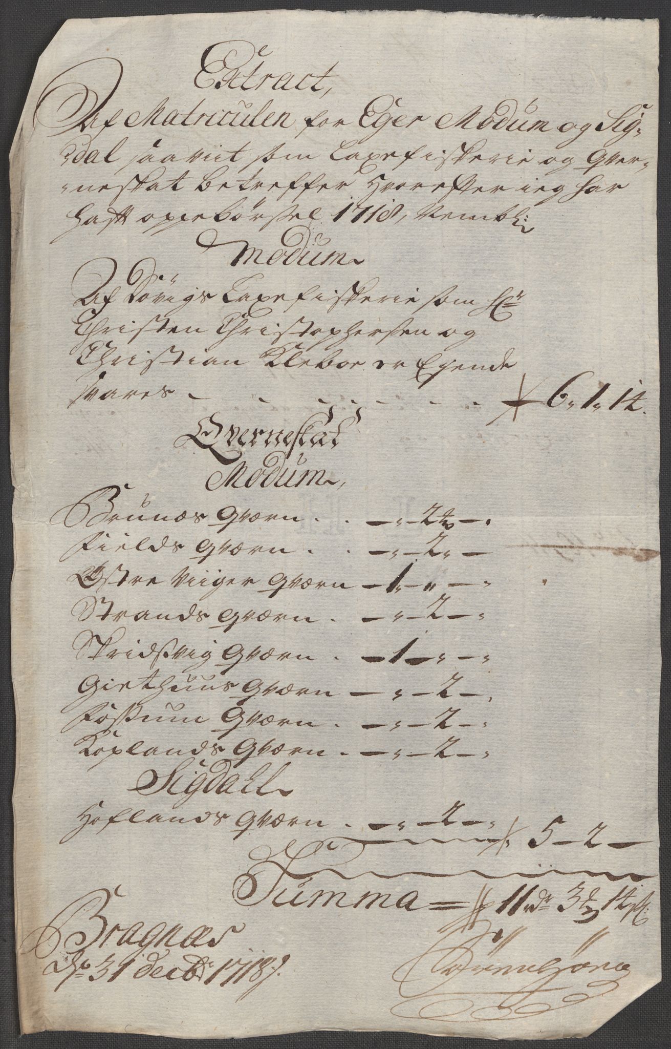 Rentekammeret inntil 1814, Reviderte regnskaper, Fogderegnskap, RA/EA-4092/R31/L1712: Fogderegnskap Hurum, Røyken, Eiker, Lier og Buskerud, 1718, s. 76