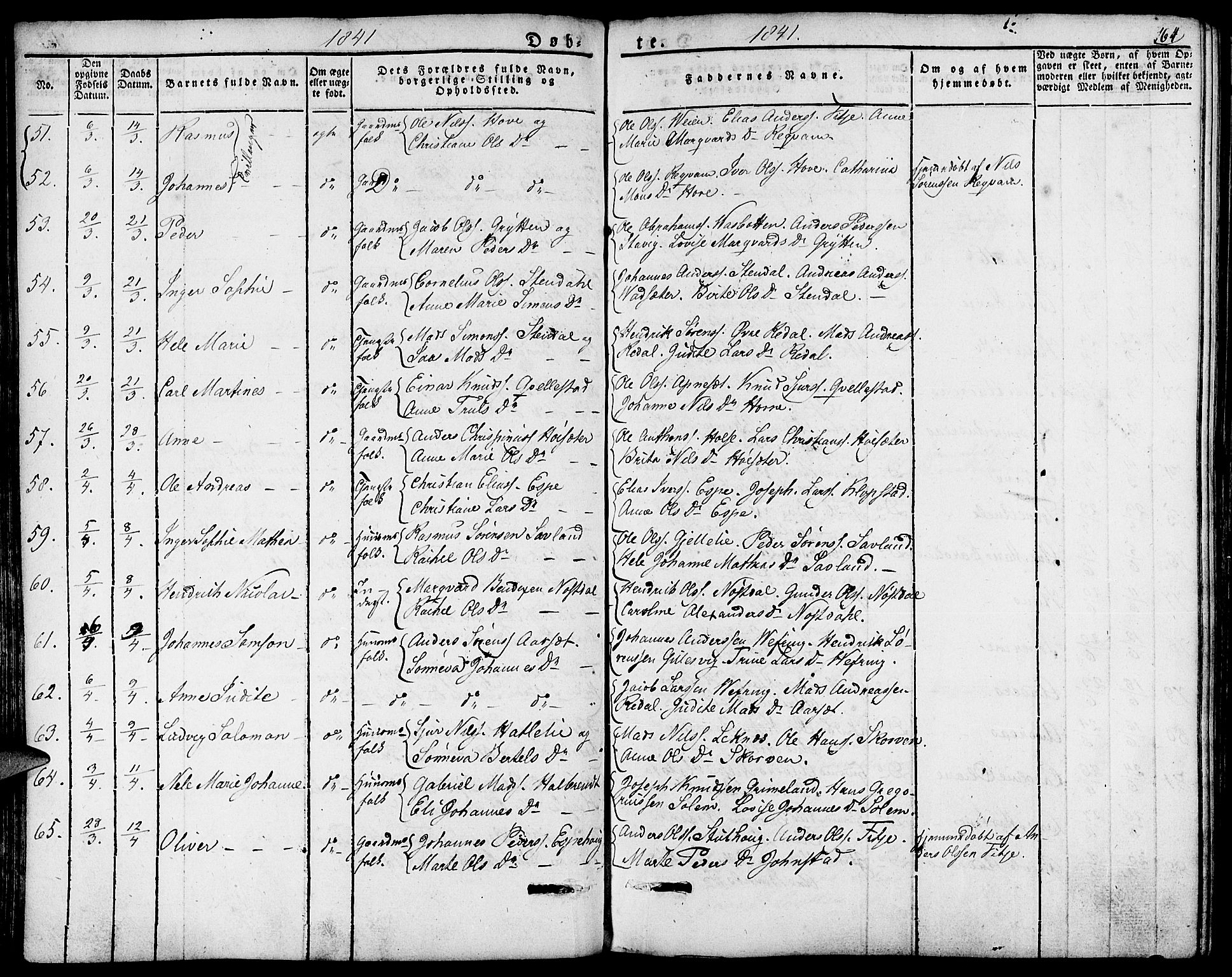 Førde sokneprestembete, AV/SAB-A-79901/H/Haa/Haaa/L0006: Ministerialbok nr. A 6, 1821-1842, s. 164