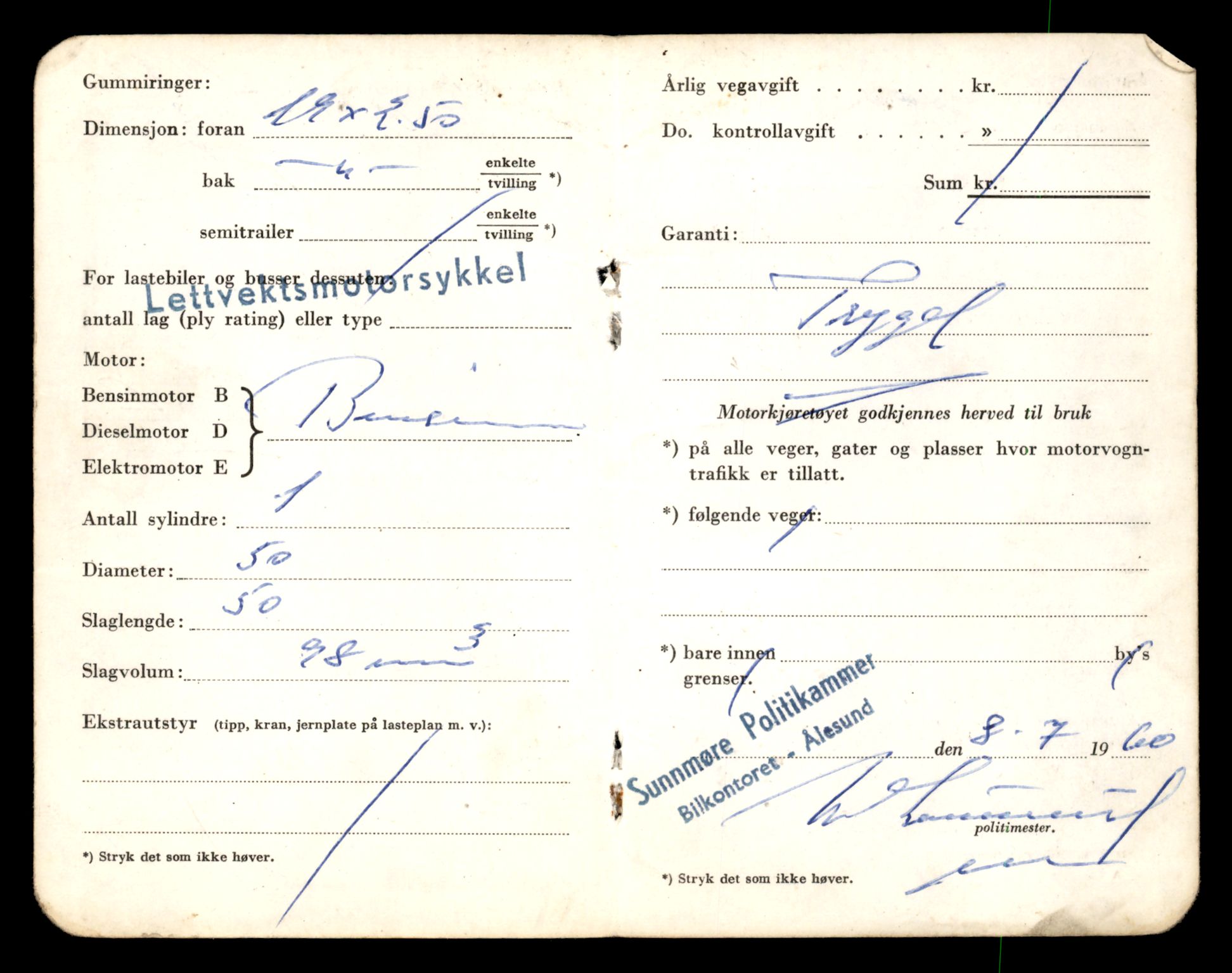 Møre og Romsdal vegkontor - Ålesund trafikkstasjon, SAT/A-4099/F/Fe/L0028: Registreringskort for kjøretøy T 11290 - T 11429, 1927-1998, s. 688