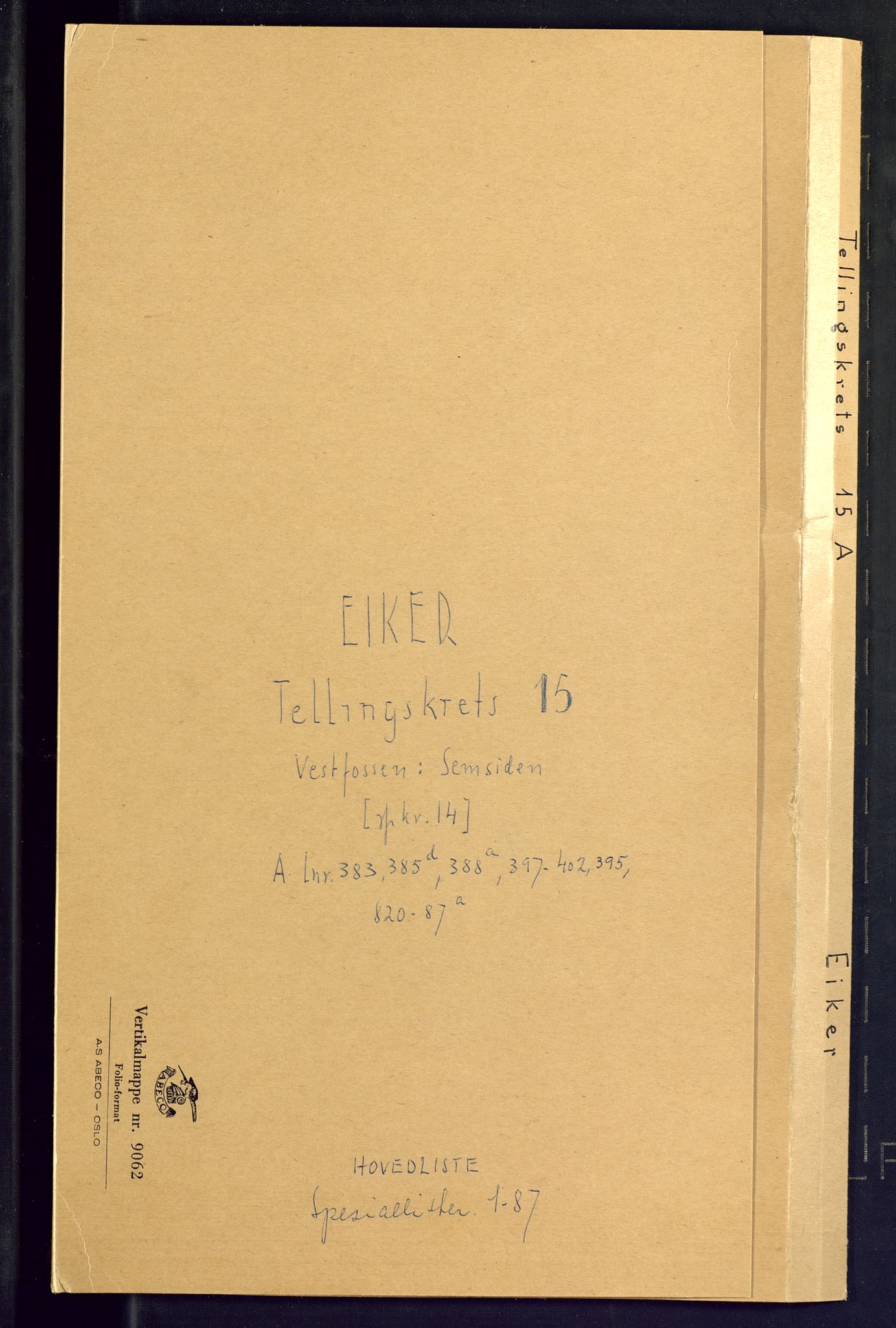 SAKO, Folketelling 1875 for 0624P Eiker prestegjeld, 1875, s. 75
