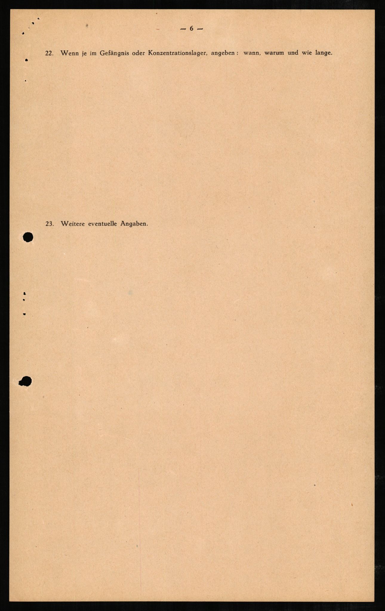 Forsvaret, Forsvarets overkommando II, AV/RA-RAFA-3915/D/Db/L0004: CI Questionaires. Tyske okkupasjonsstyrker i Norge. Tyskere., 1945-1946, s. 22