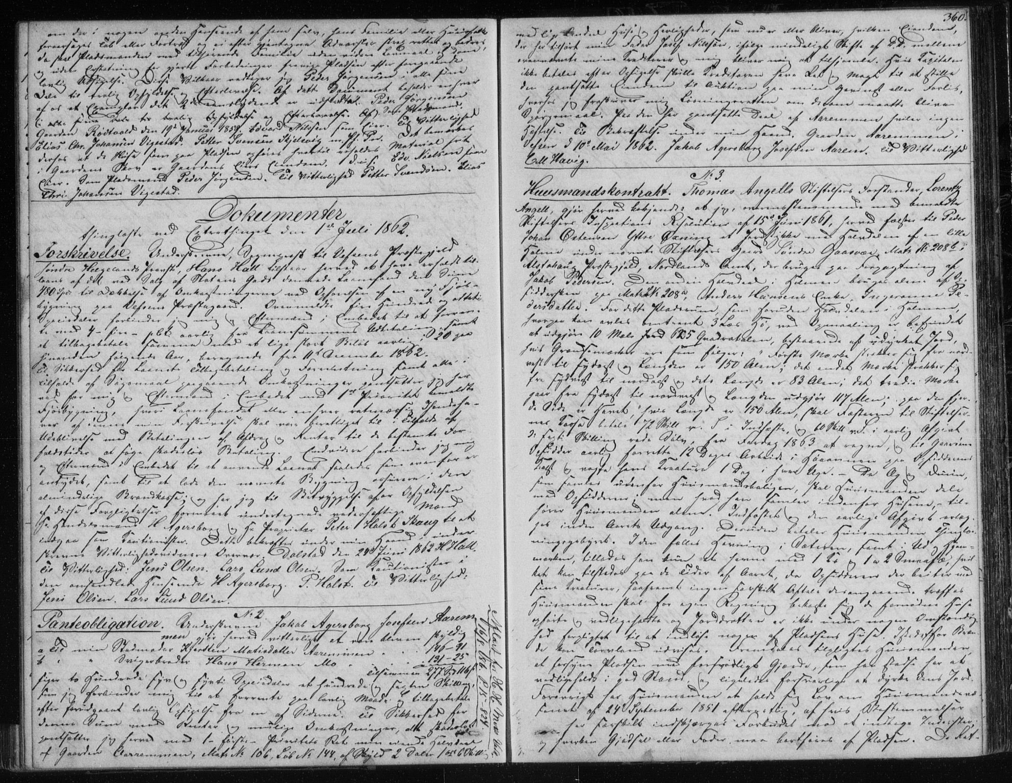Søndre Helgeland sorenskriveri, AV/SAT-A-4575/1/2/2C/L0001: Pantebok nr. 12, 1860-1864, s. 360