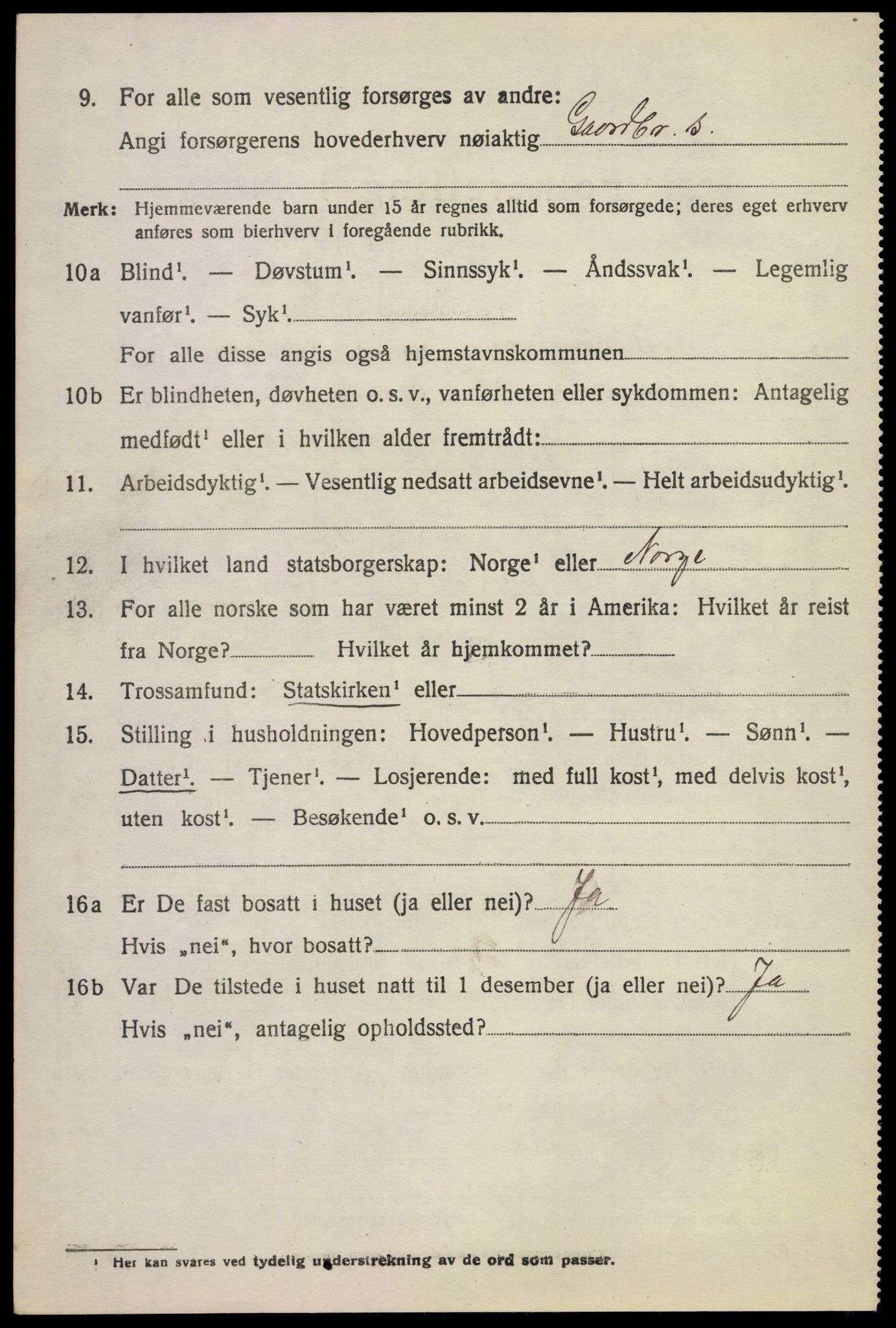 SAKO, Folketelling 1920 for 0630 Øvre Sandsvær herred, 1920, s. 2529