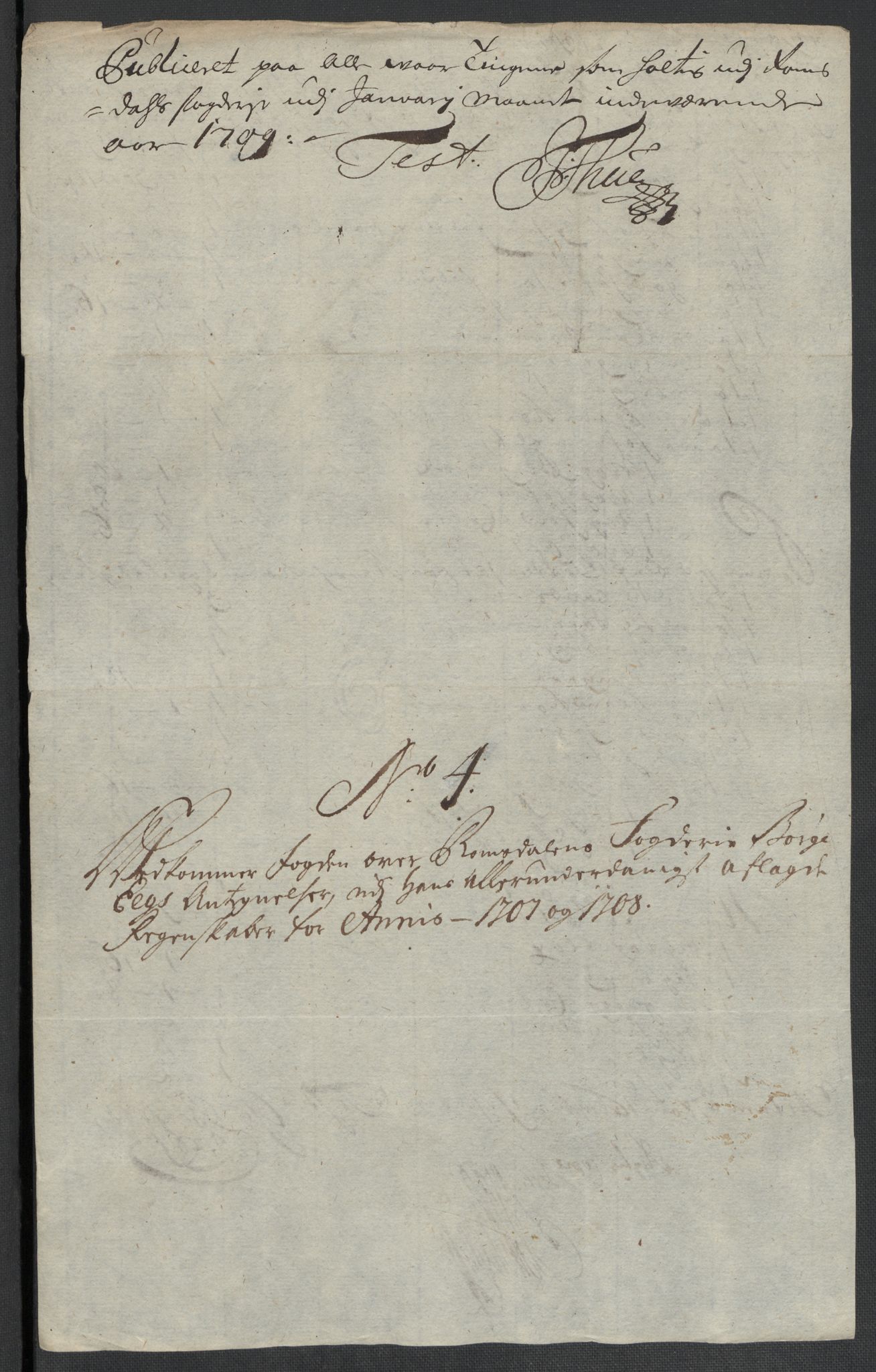 Rentekammeret inntil 1814, Reviderte regnskaper, Fogderegnskap, AV/RA-EA-4092/R55/L3658: Fogderegnskap Romsdal, 1707-1708, s. 367