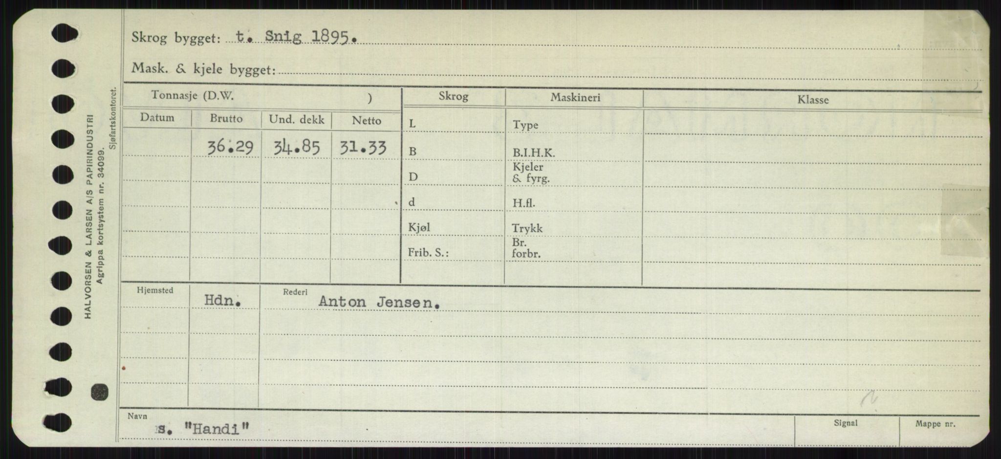 Sjøfartsdirektoratet med forløpere, Skipsmålingen, RA/S-1627/H/Ha/L0002/0002: Fartøy, Eik-Hill / Fartøy, G-Hill, s. 435