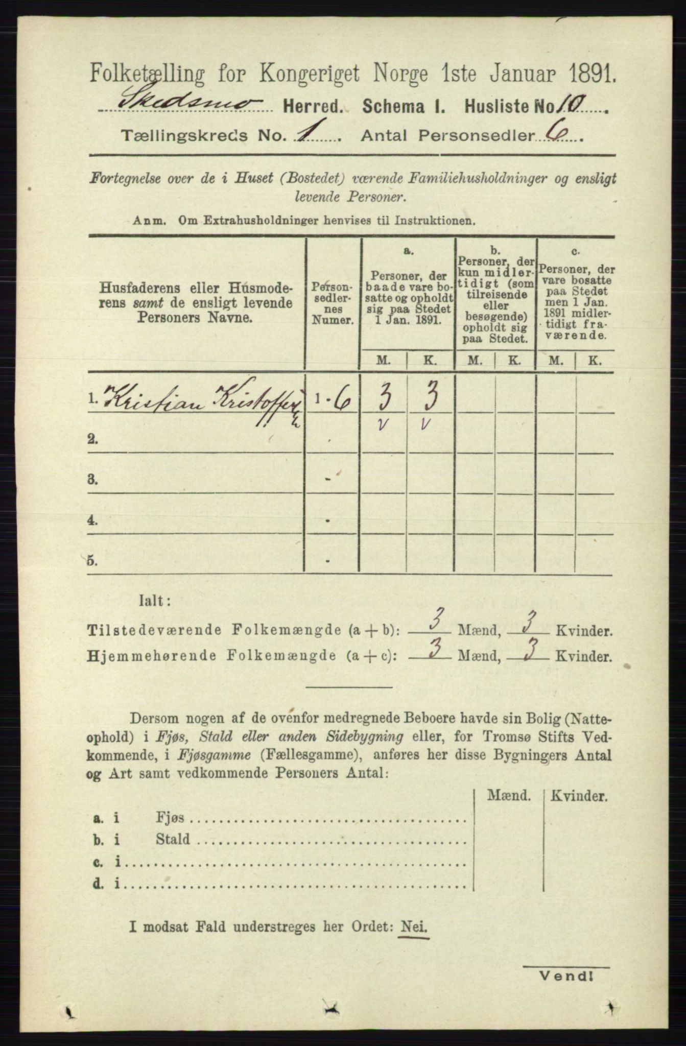 RA, Folketelling 1891 for 0231 Skedsmo herred, 1891, s. 39