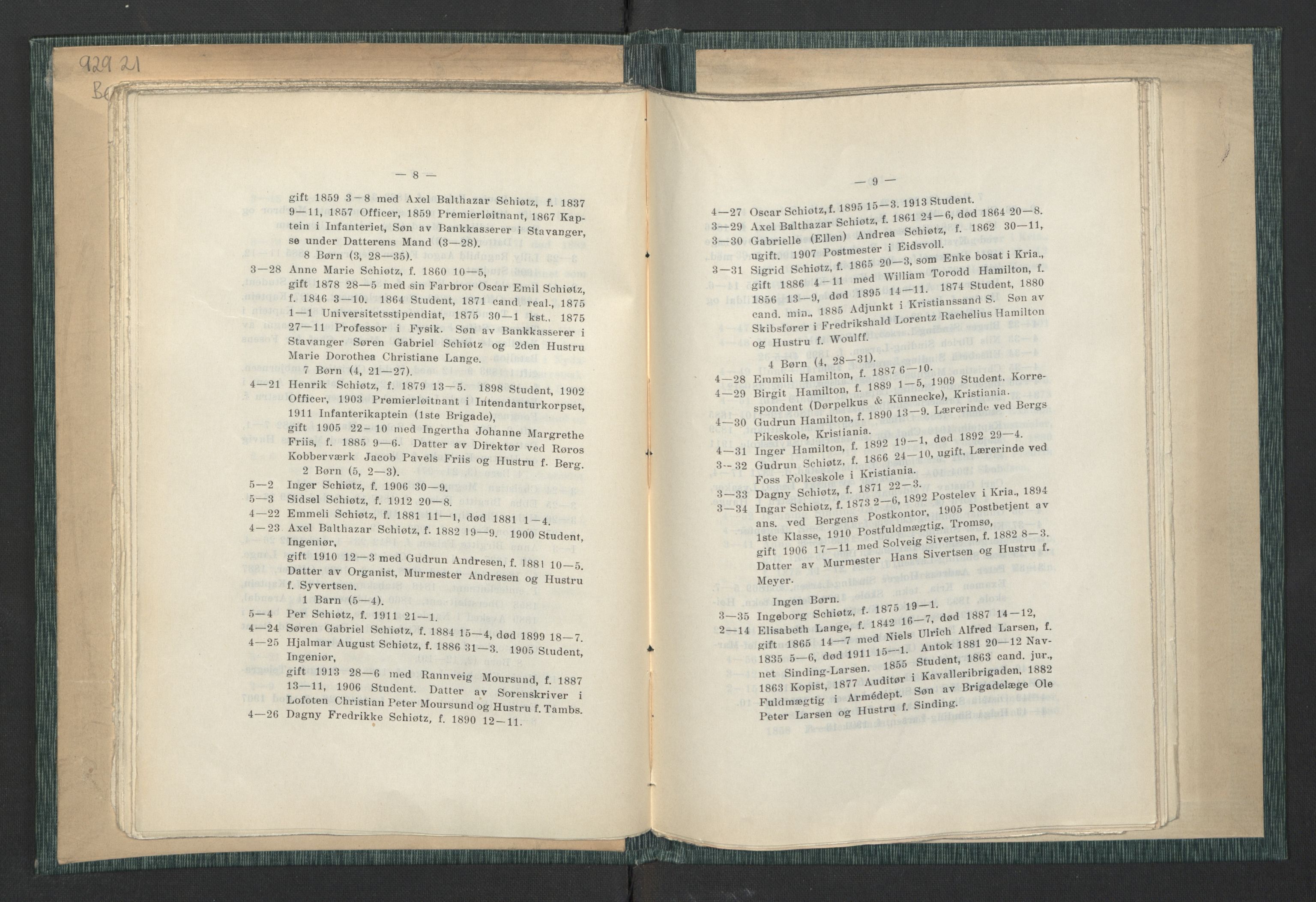 Andre publikasjoner, PUBL/PUBL-999/0003/0001: Johan Kielland Bergwitz: Vore Eidsvollsmænds efterkommere. Gjennem alle linjer i 100 aar (1914), 1814-1914, s. 45