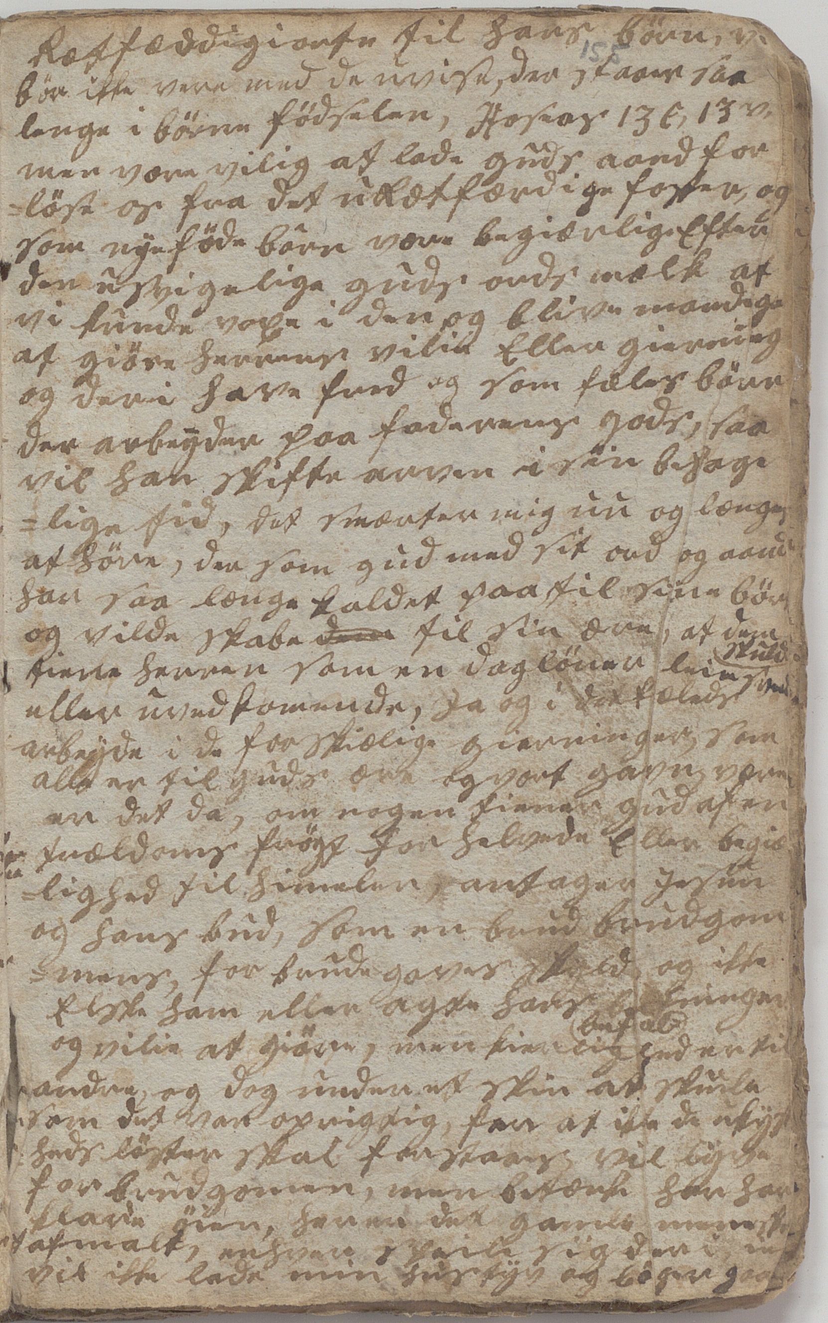 Heggtveitsamlingen, TMF/A-1007/H/L0046/0007: Brev, kopibøker, prekener, manus etc.  / "Fossem" - Kopibok. Sanger og brev, 1800-1802, s. 155