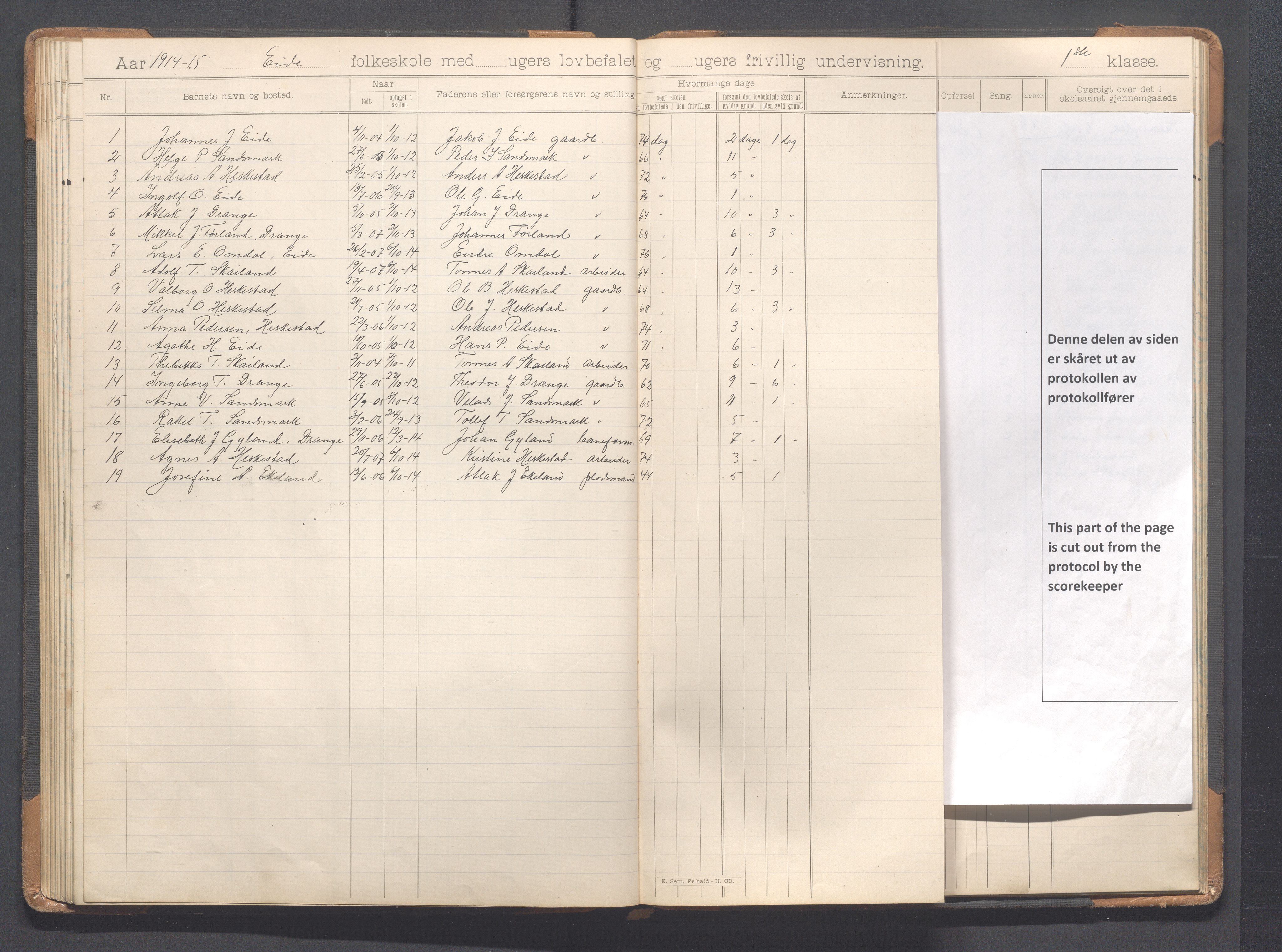 Heskestad kommune - Eide skole, IKAR/K-101744/H/L0001: Skoleprotokoll, 1898-1922, s. 69