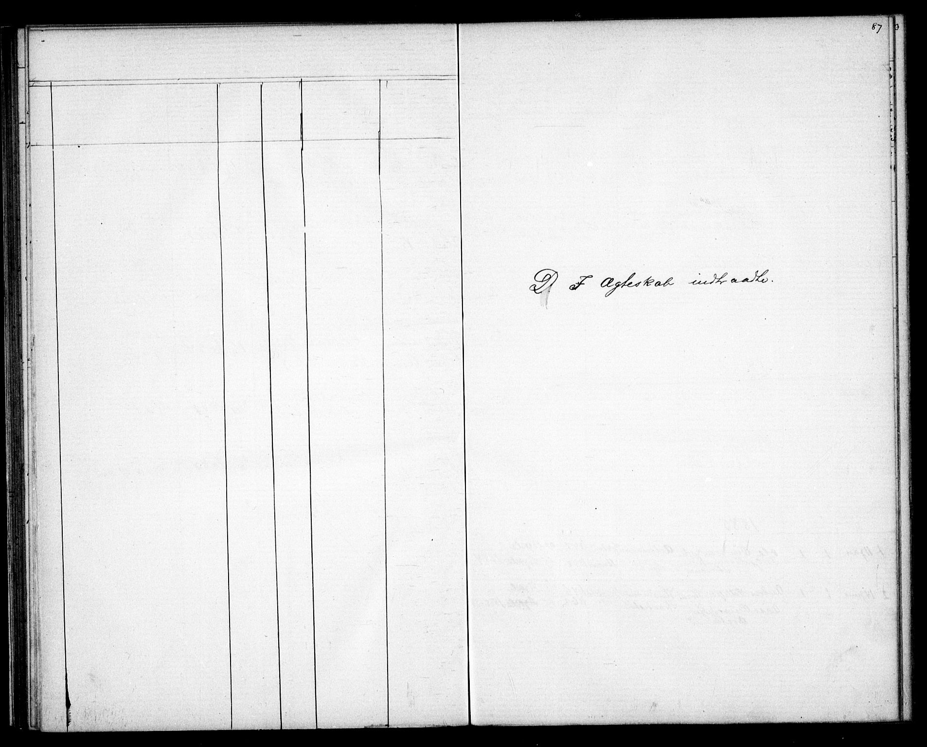 Valle sokneprestkontor, SAK/1111-0044/F/Fb/Fba/L0002: Klokkerbok nr. B 2, 1882-1894, s. 87