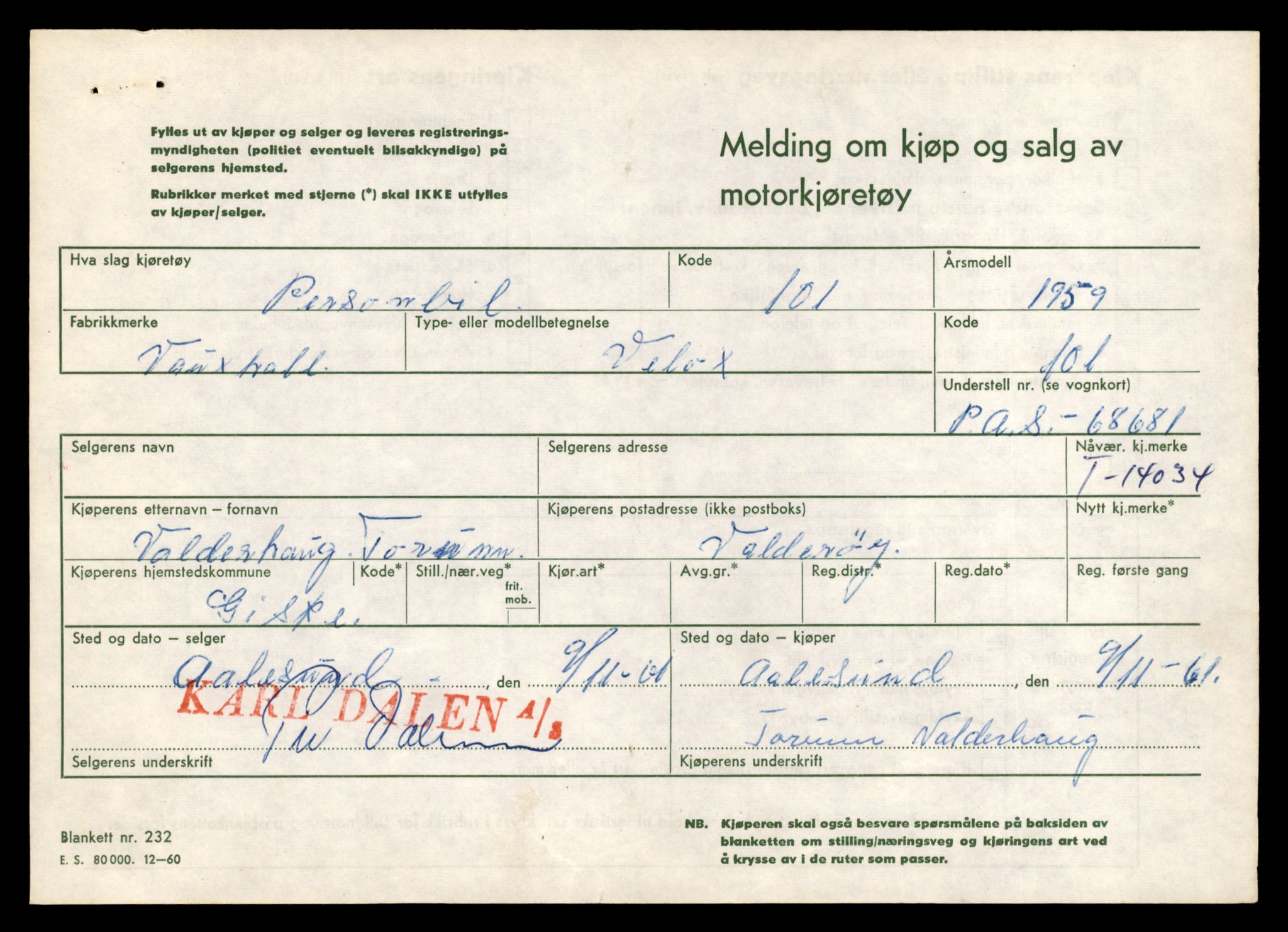 Møre og Romsdal vegkontor - Ålesund trafikkstasjon, AV/SAT-A-4099/F/Fe/L0042: Registreringskort for kjøretøy T 13906 - T 14079, 1927-1998, s. 2027