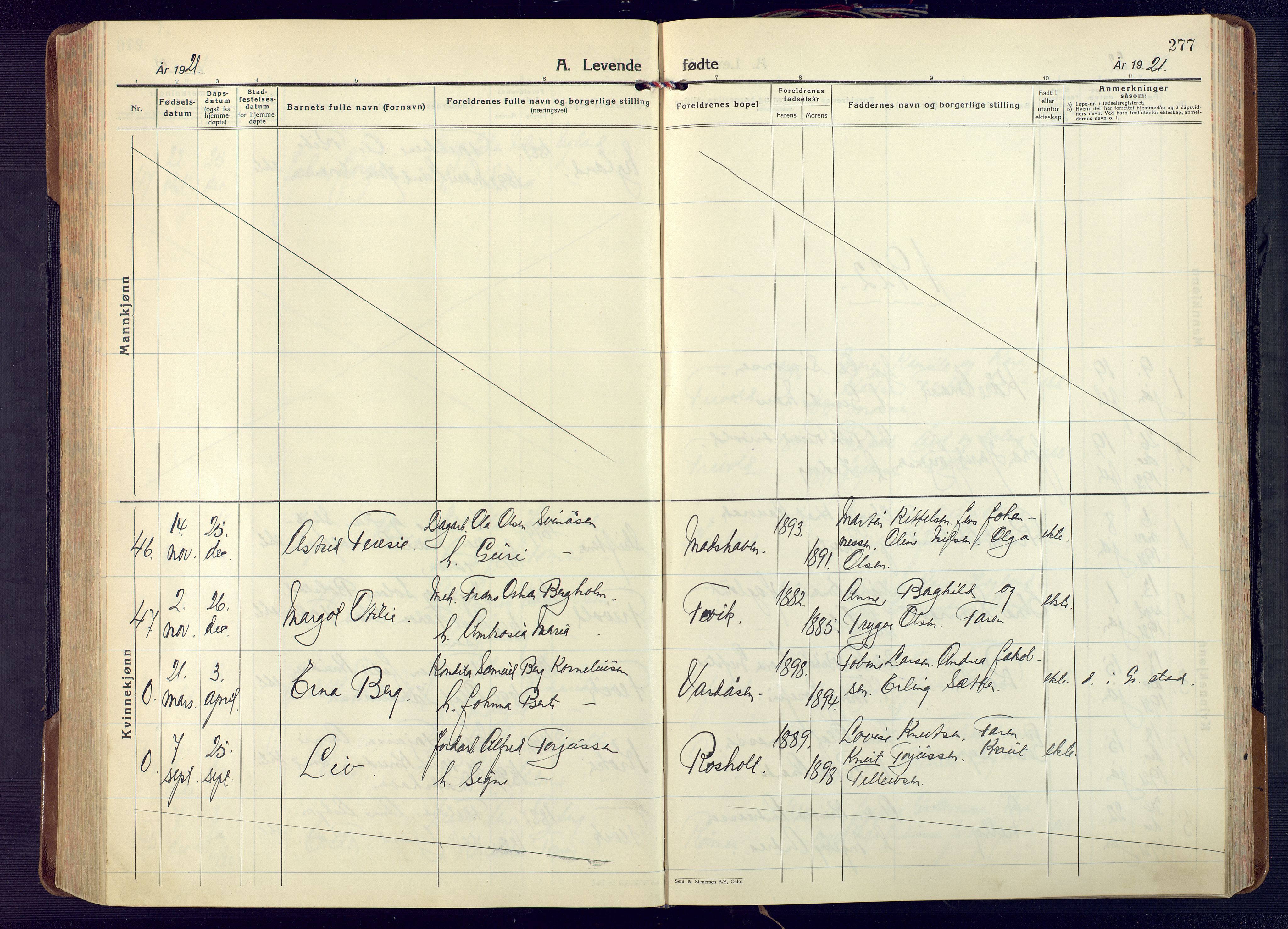 Fjære sokneprestkontor, AV/SAK-1111-0011/F/Fa/L0004: Ministerialbok nr. A 4, 1902-1925, s. 277