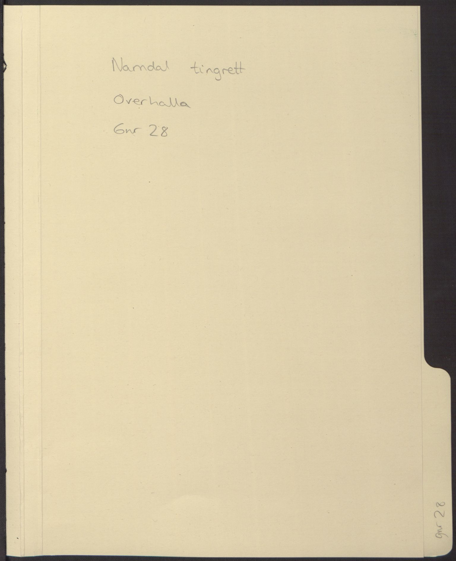 Namdal sorenskriveri, SAT/A-4133: Panteregister nr. 18, s. 1