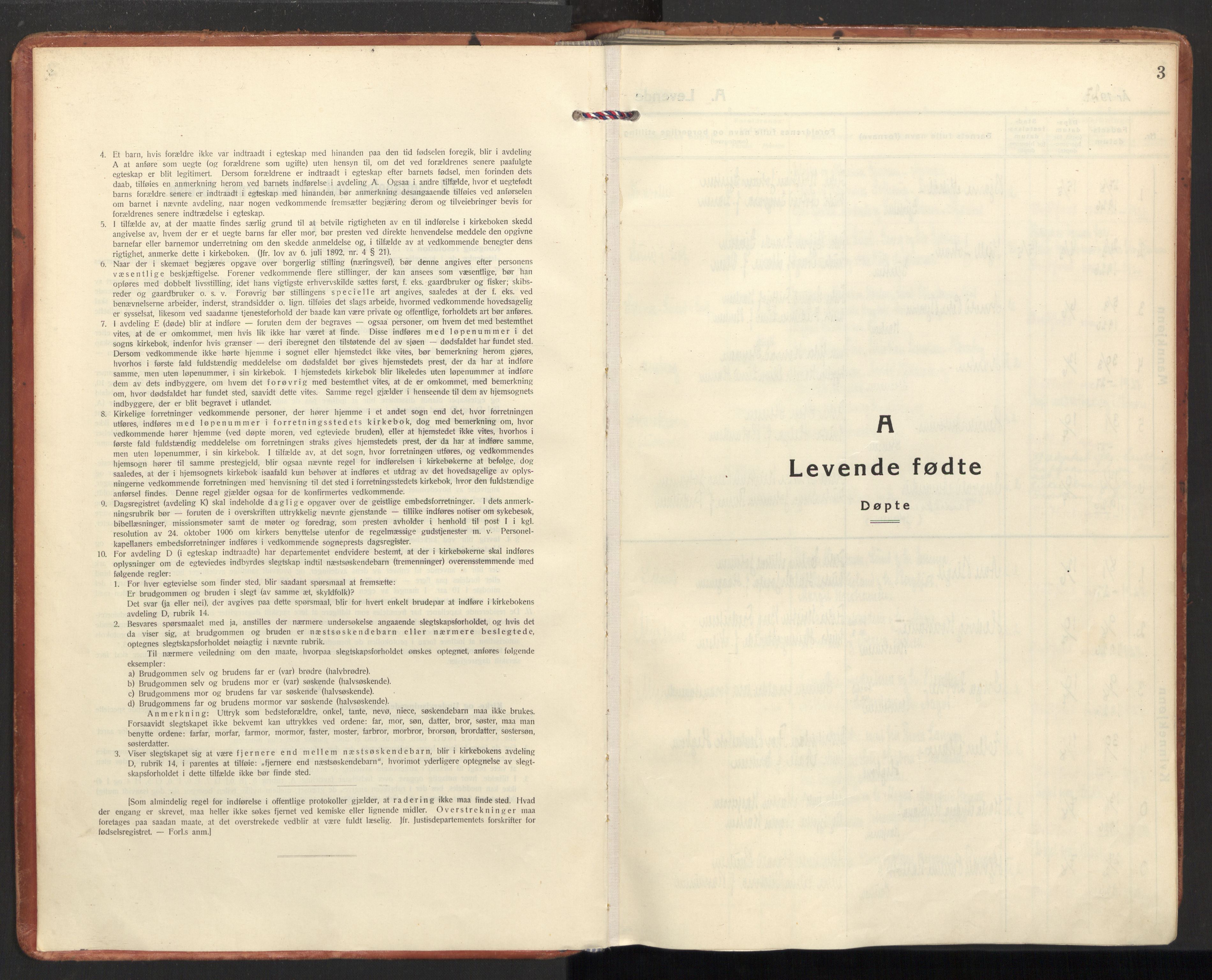 Ministerialprotokoller, klokkerbøker og fødselsregistre - Nordland, AV/SAT-A-1459/885/L1211: Ministerialbok nr. 885A11, 1927-1938, s. 3