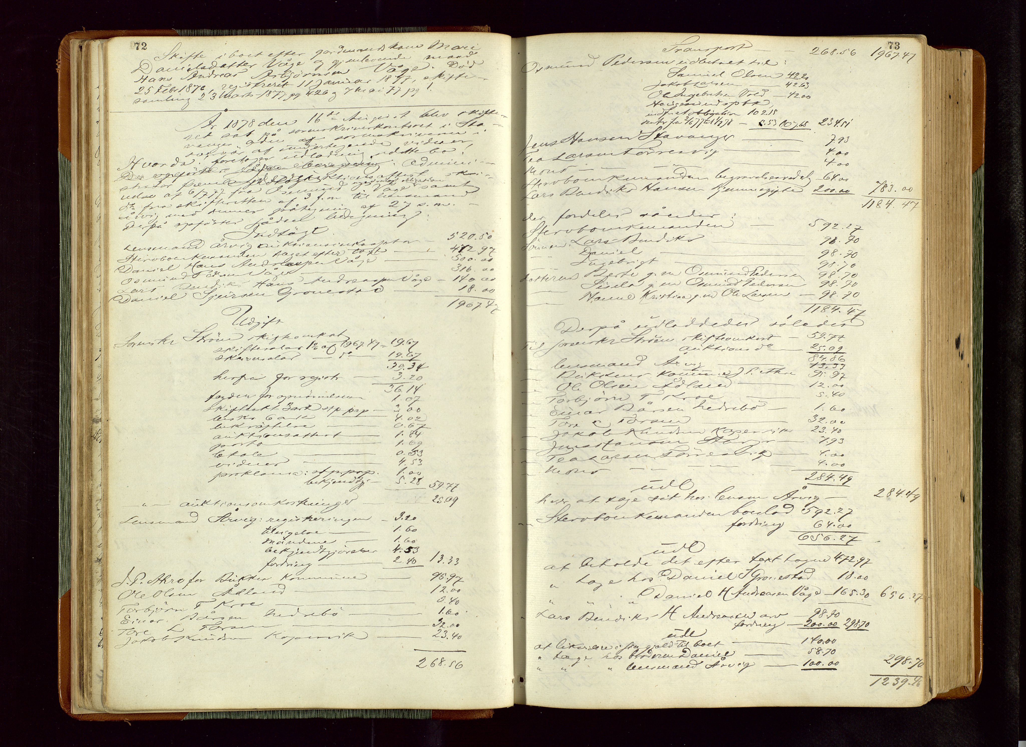 Karmsund sorenskriveri, AV/SAST-A-100311/01/IV/IVDBA/L0005: SKIFTEPROTOKOLL SKJOLD,TORVESTAD, TYSVÆR, 1877-1895, s. 72-73